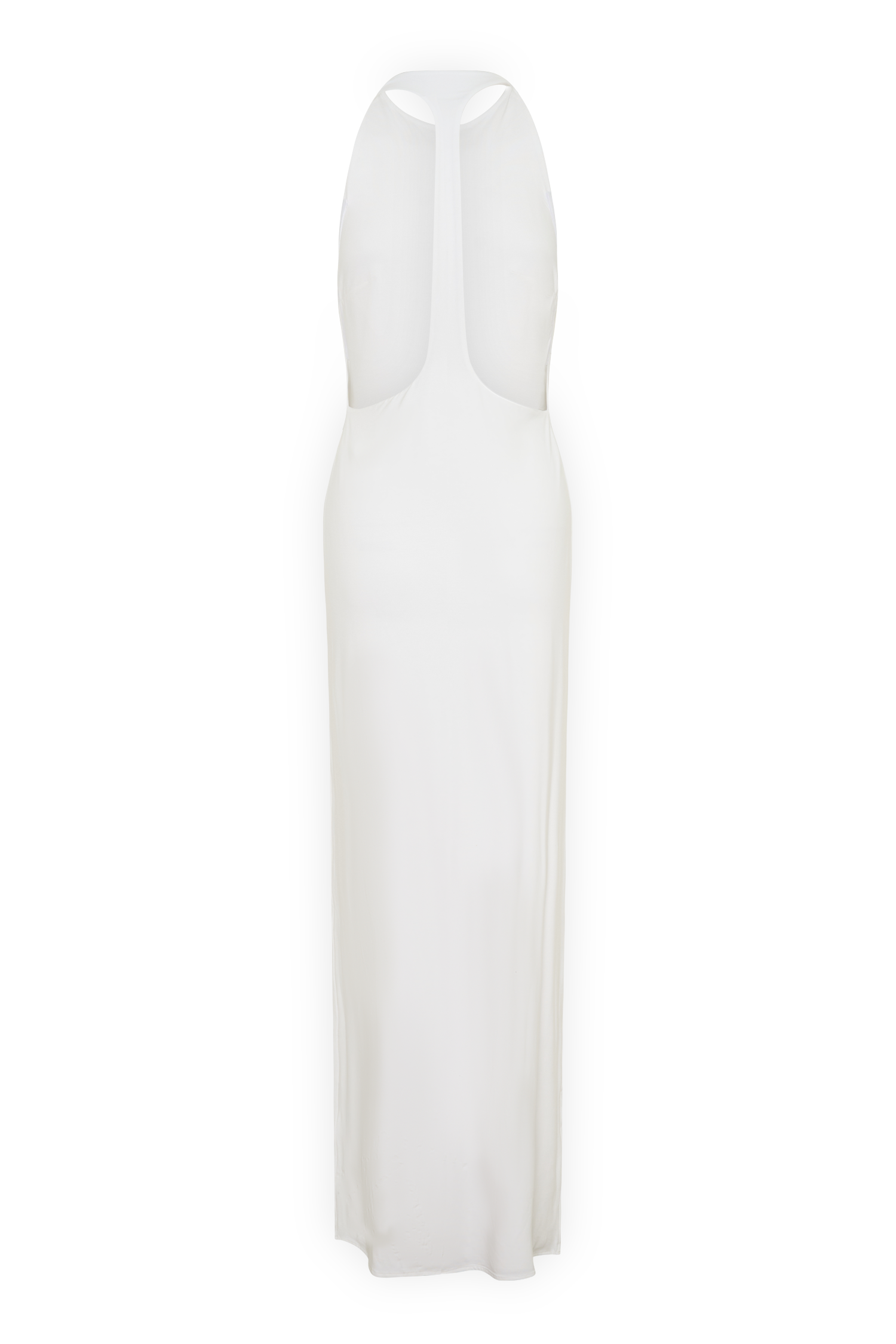 Halley Back T-Strap Maxi Dress - White #8