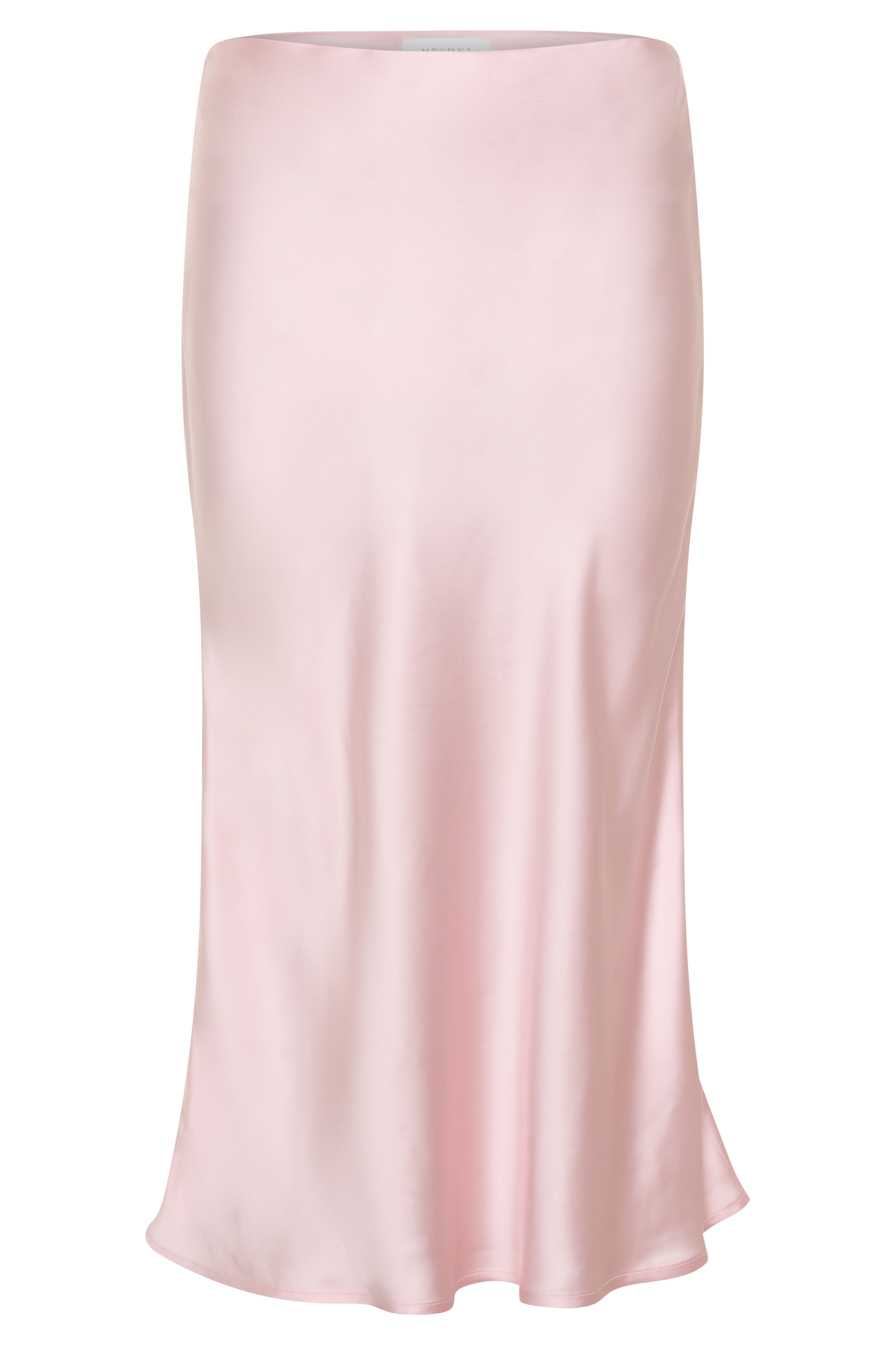 Hattie Satin Midi Skirt - Pale Pink #11