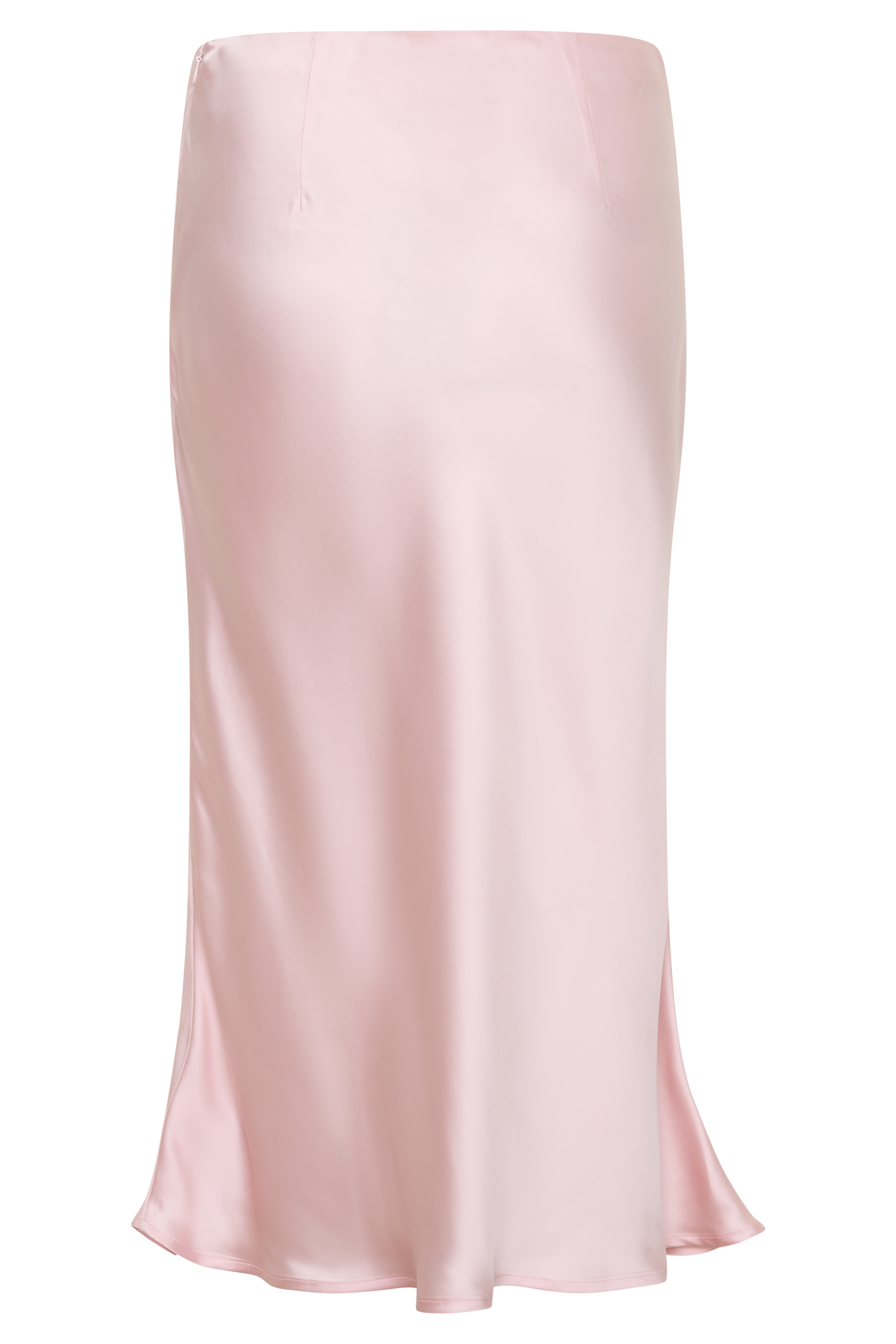 Hattie Satin Midi Skirt - Pale Pink #10
