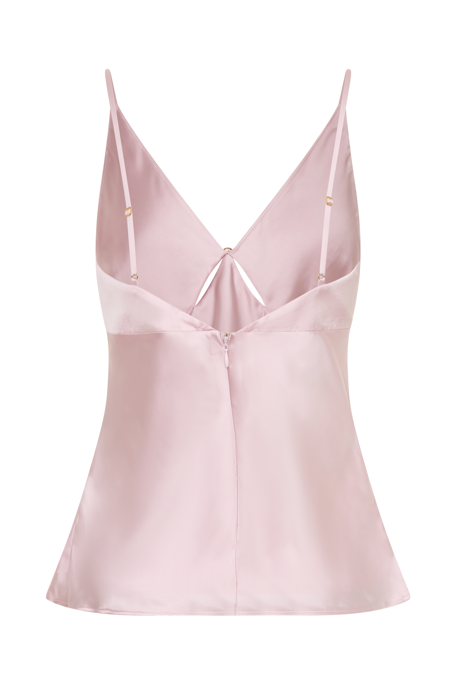 Hattie Satin Sleeveless Top - Pale Pink #8