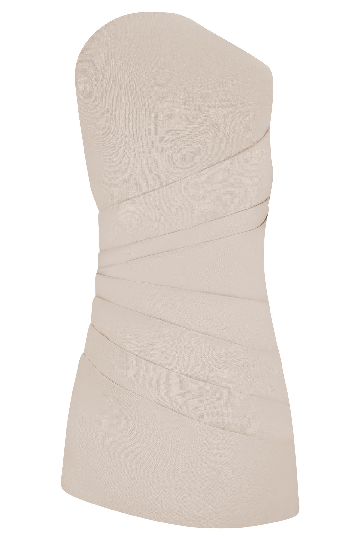 Helena One Shoulder Linen Mini Dress - Natural Beige | MESHKI US Helena One Shoulder Linen Mini Dress - Natural Beige | MESHKI US