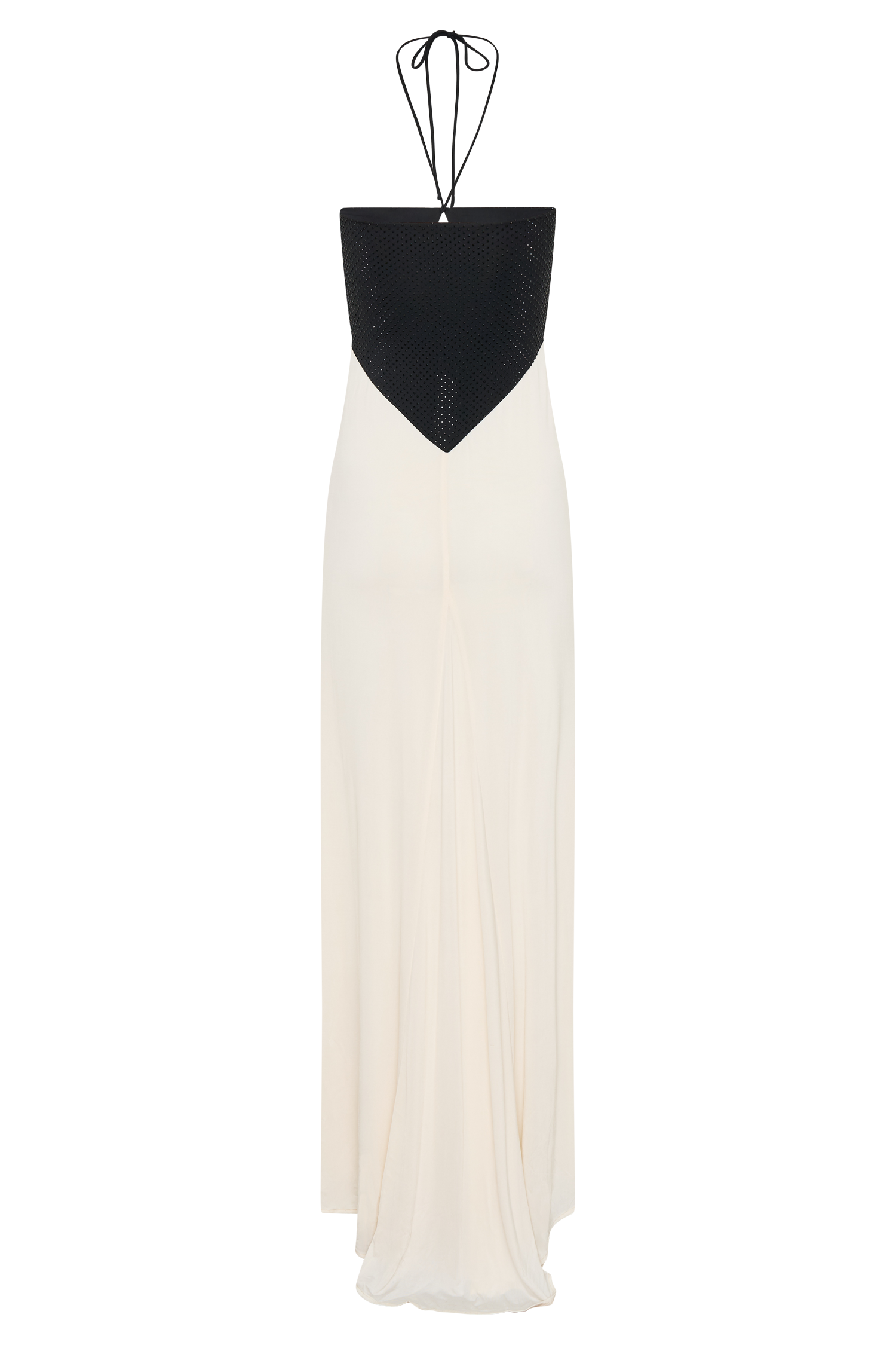 black and white sequin maxi dress Black & White Plaid Sequin Embellished Tweed Royal Neckline Maxi Dress RAISA VANESSA INT