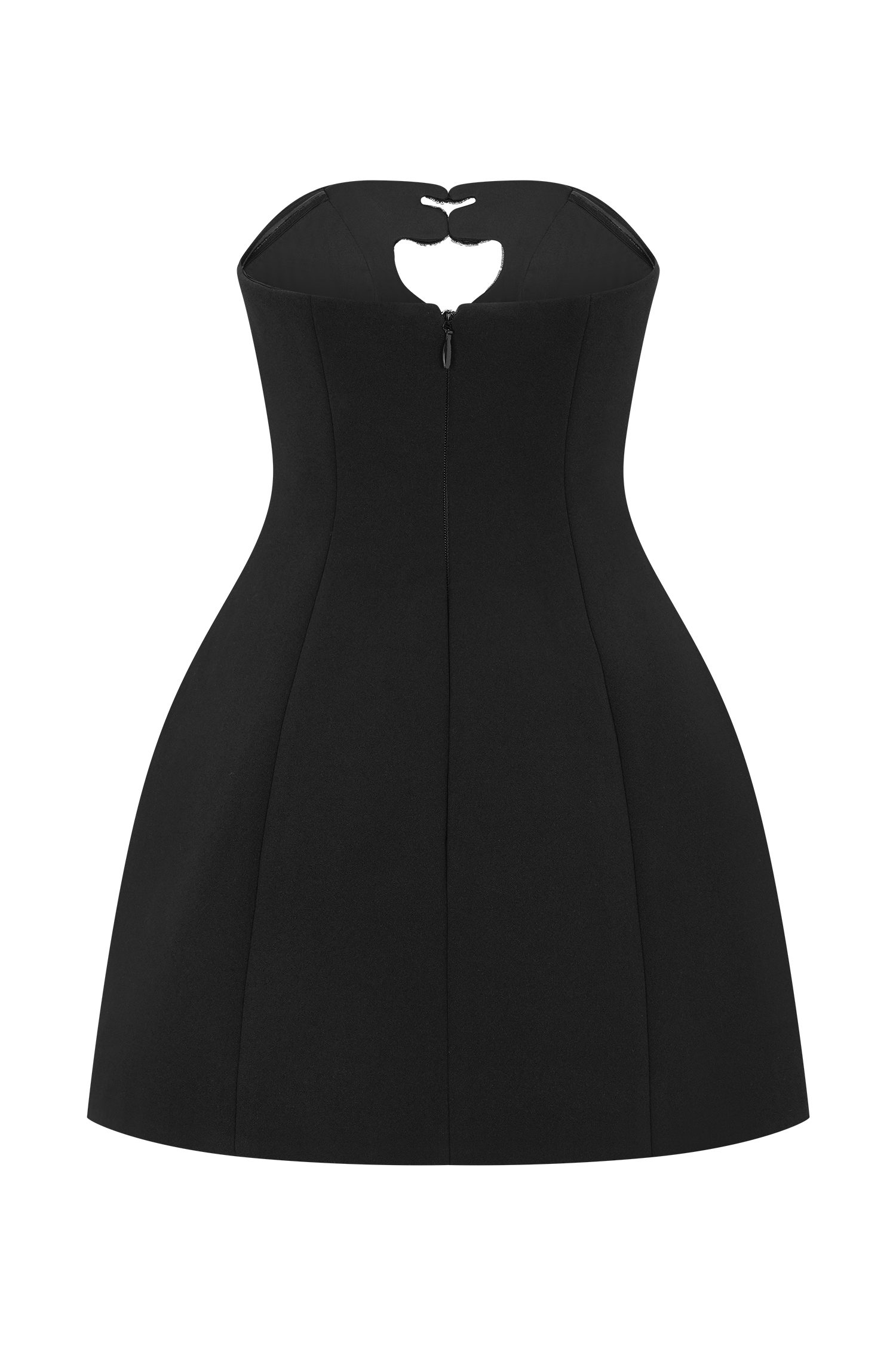 Hilda Embellished Strapless Mini Dress / Black | MESHKI