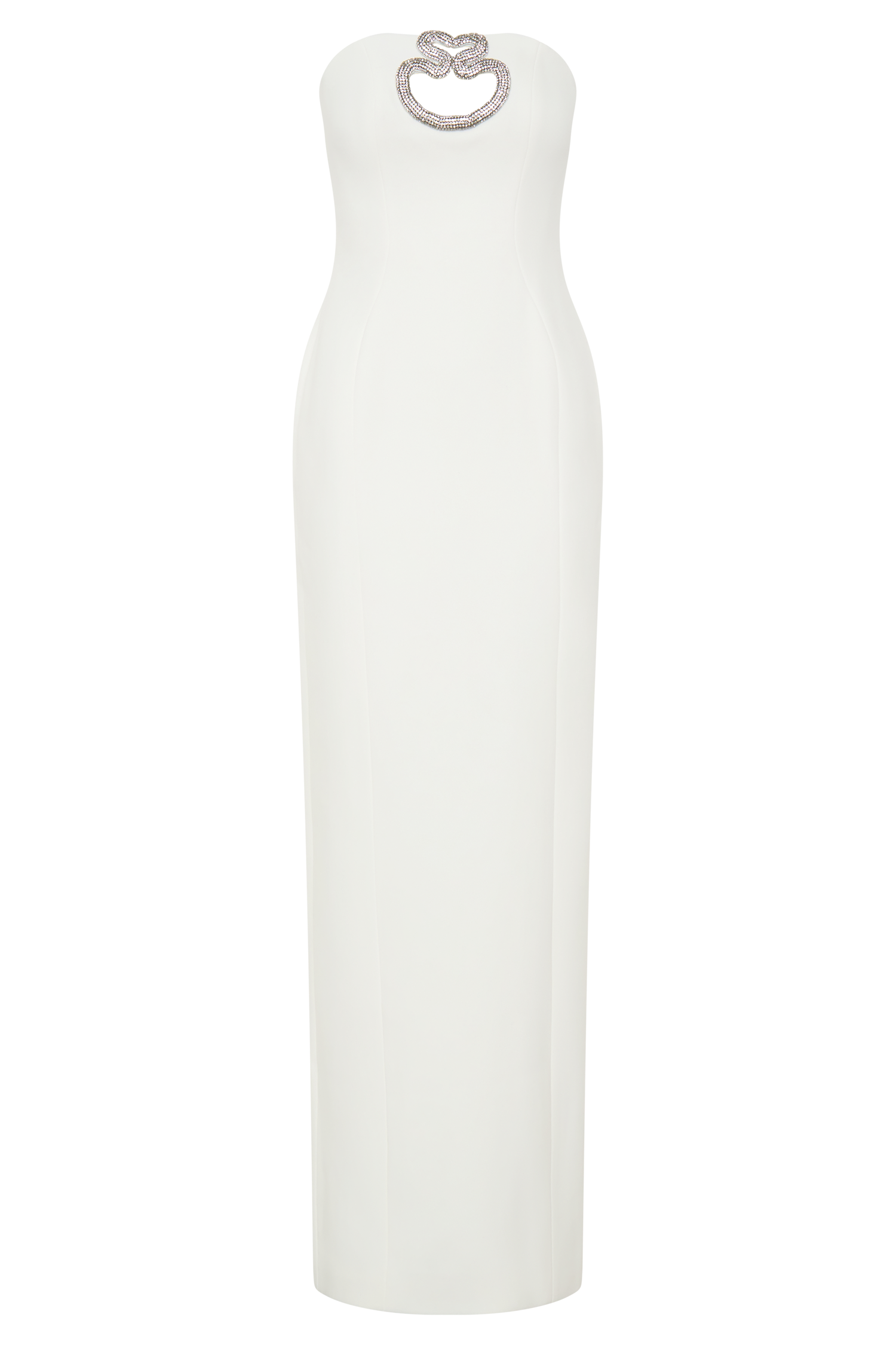 Hilda Embellished Strapless Maxi Dress - White #9