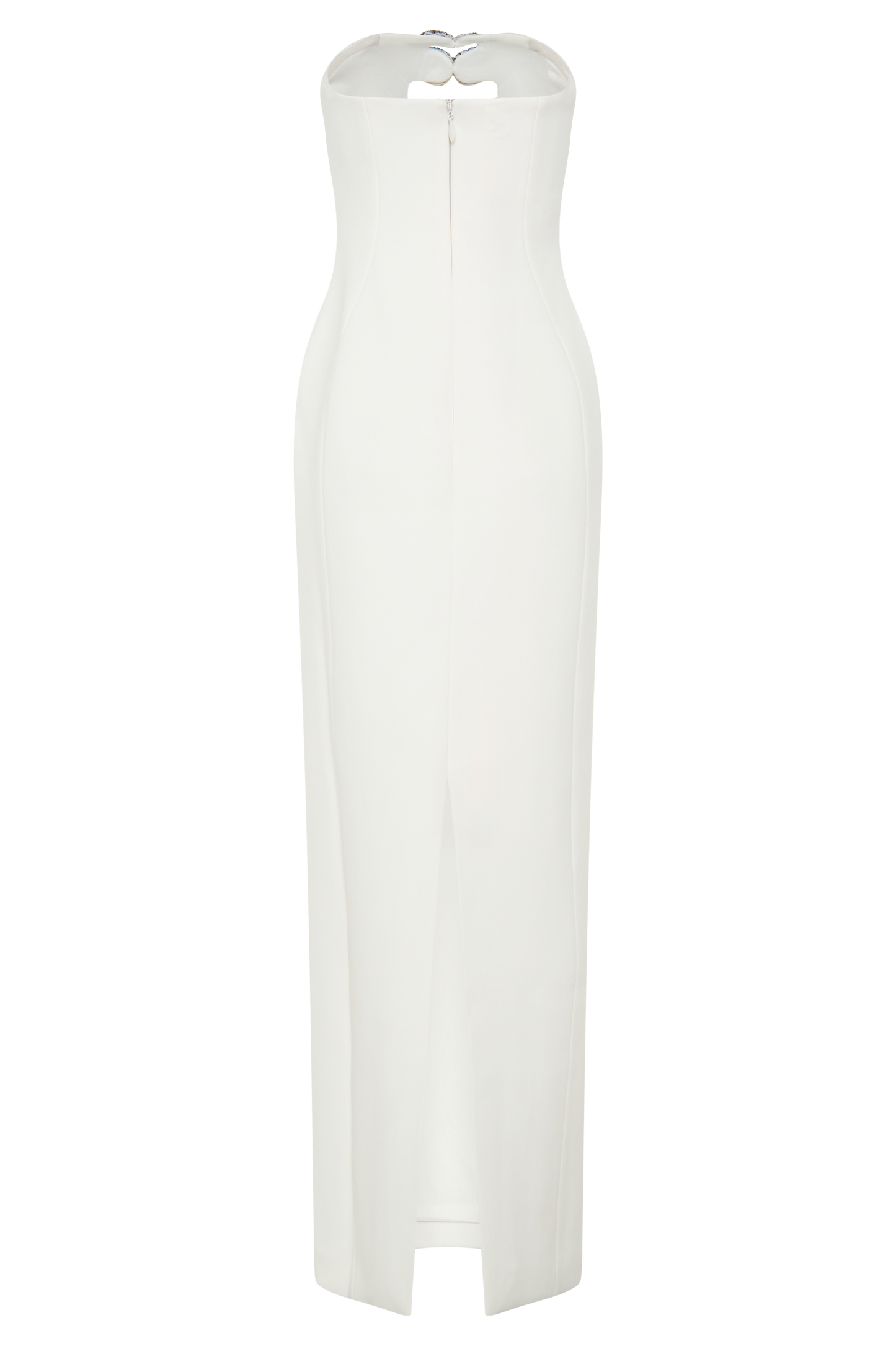 Hilda Embellished Strapless Maxi Dress - White
