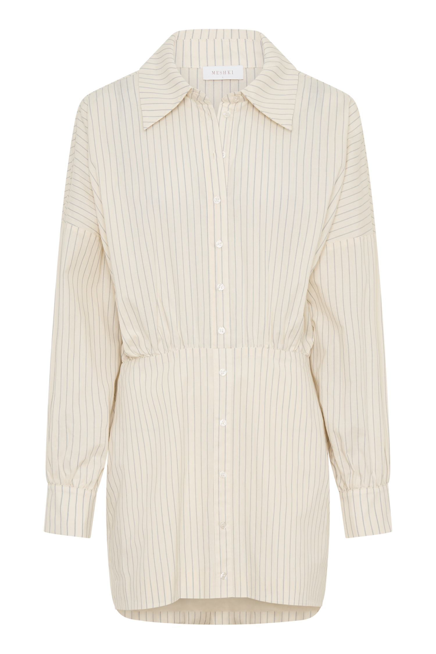 oversized mesh shirt dress Ivy Oversize Shirt Mini Dress - Stripe