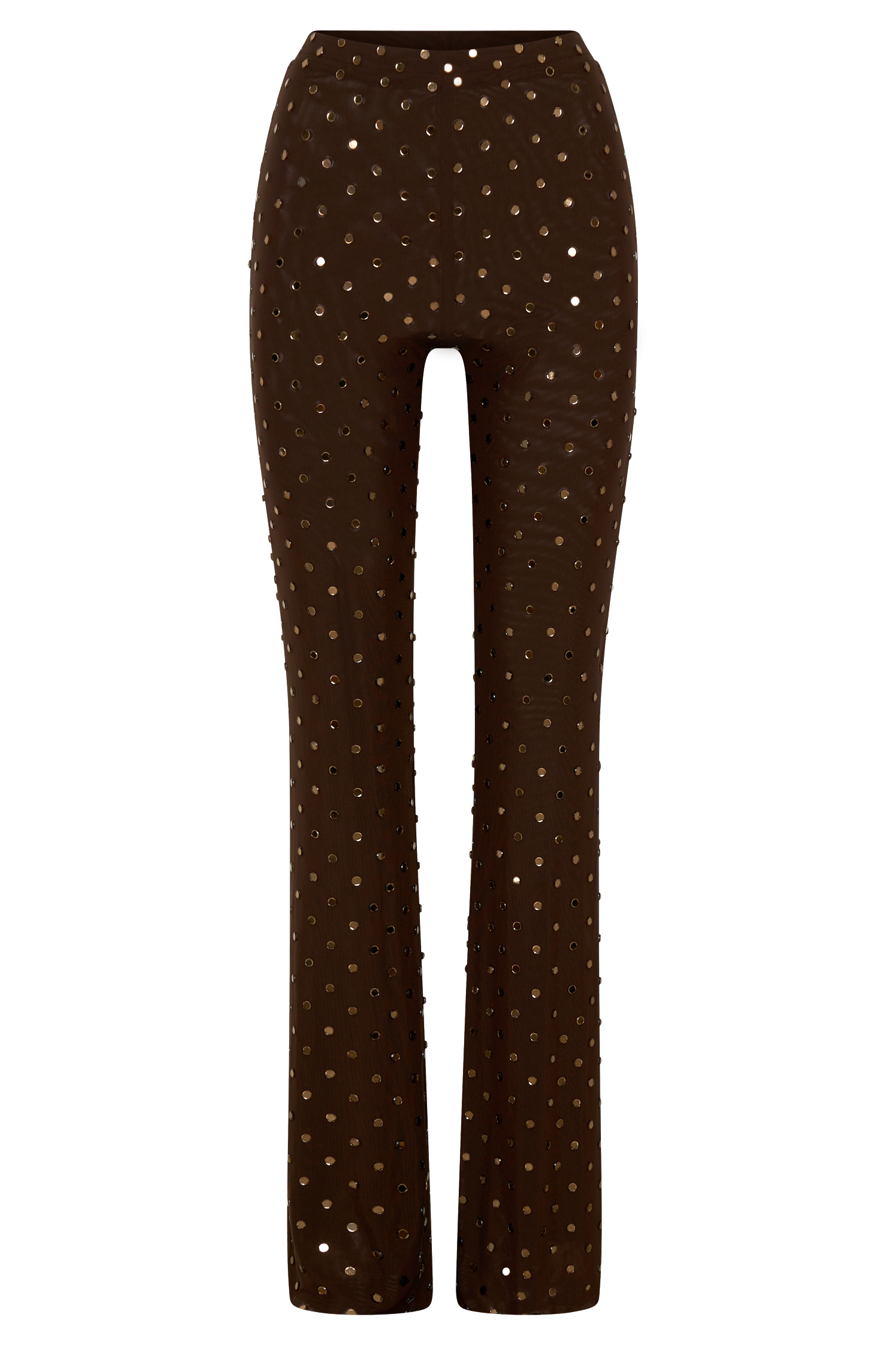 Jackie Diamante Straight Leg Pants - Chocolate #7