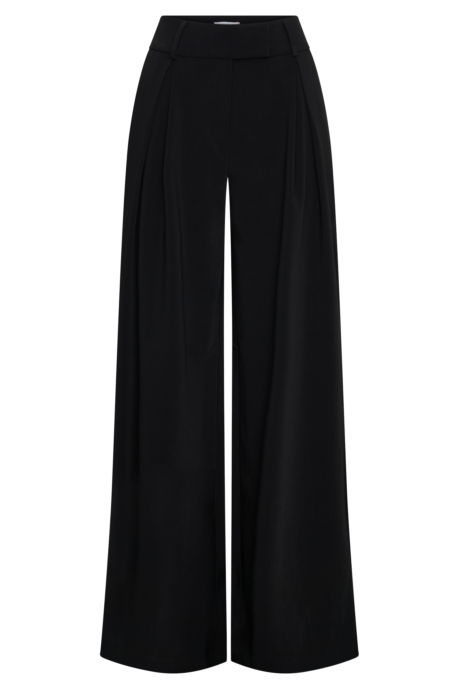 Jacqueline Pleated Wide Leg Pants / Black | MESHKI