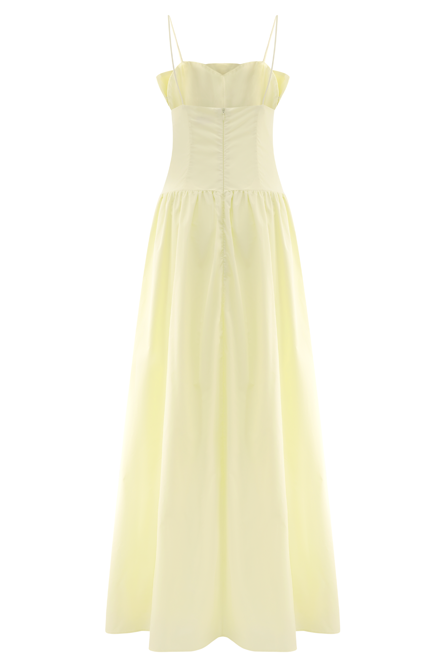 Janis Cotton Frill Maxi Dress - Lemon | MESHKI US Janis Cotton Frill Maxi Dress - Lemon | MESHKI US