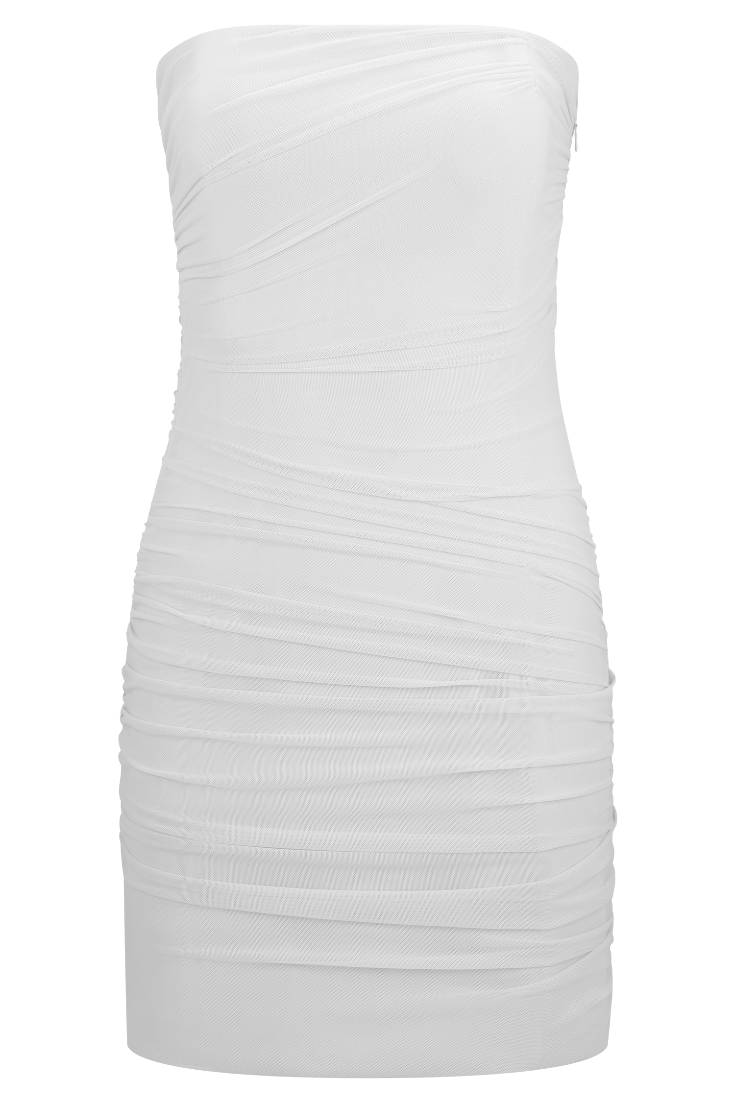 Jianna Strapless Mesh Mini Dress / White | Meshki | XXL Jianna Strapless Mesh Mini Dress / White | Meshki | XXL
