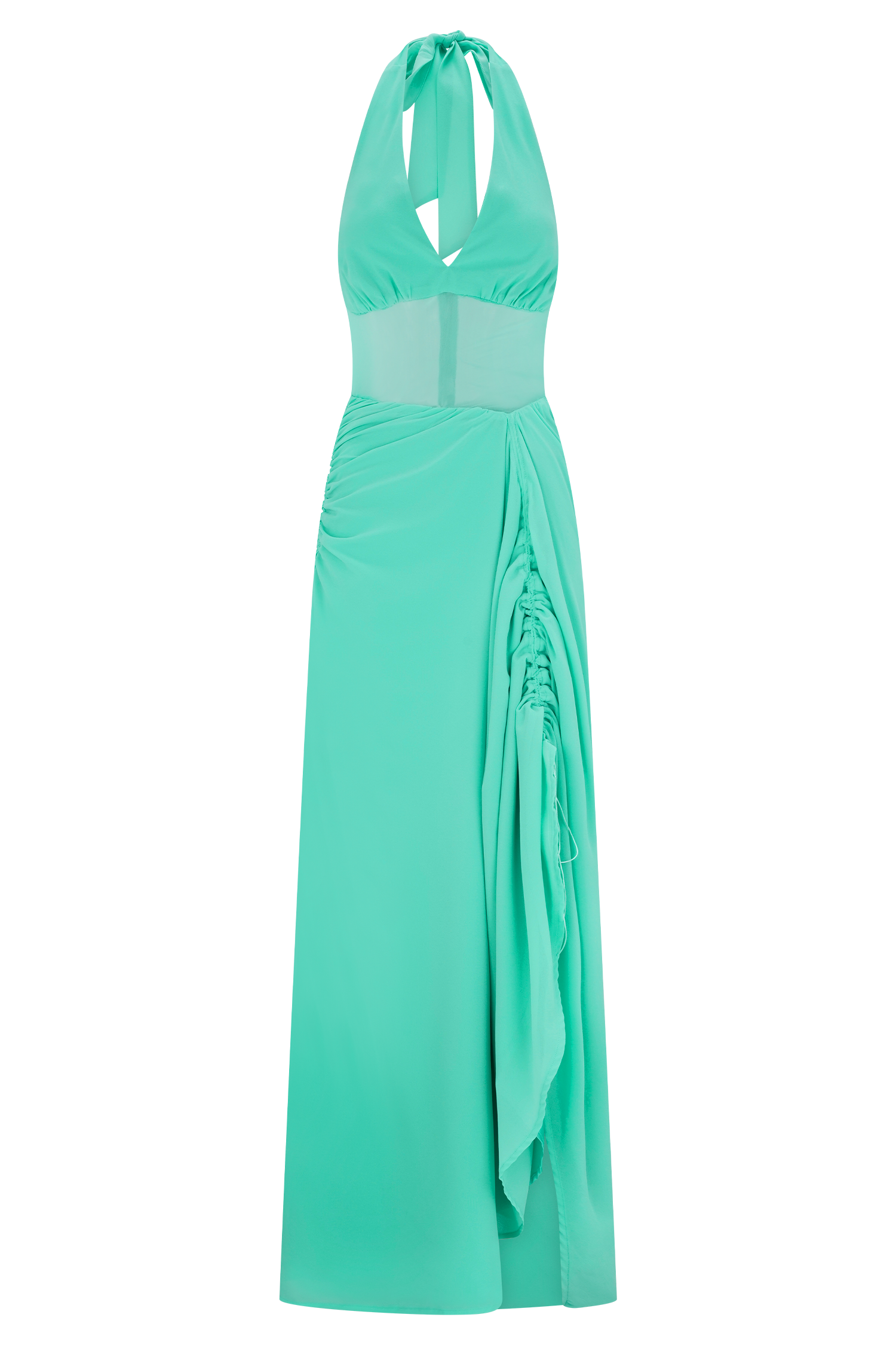 Jonna Chiffon And Mesh Maxi Dress - Lagoon | MESHKI US Jonna Chiffon And Mesh Maxi Dress - Lagoon | MESHKI US