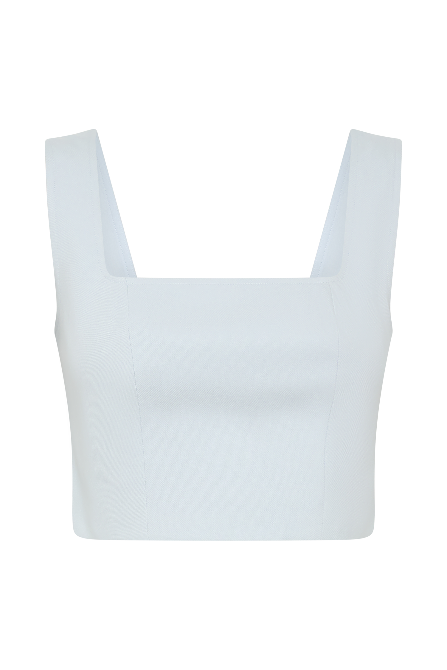 Josephine Crop Top With Open Back - Ice Blue #9