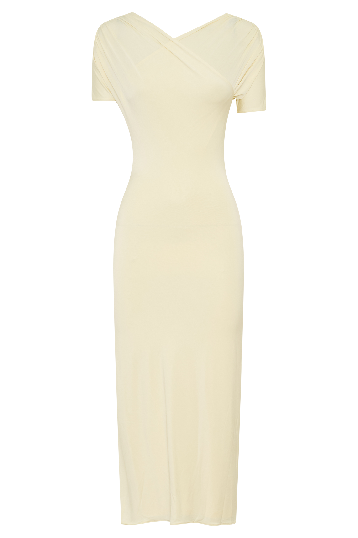 slinky jersey dress Misha Imani Slinky Jersey Midi Dress - Ivory