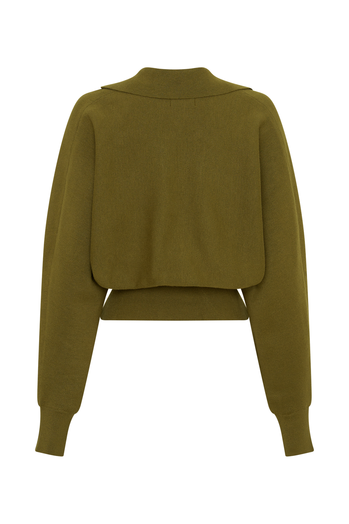Kasey Long Sleeve Blouson Top - Olive #7