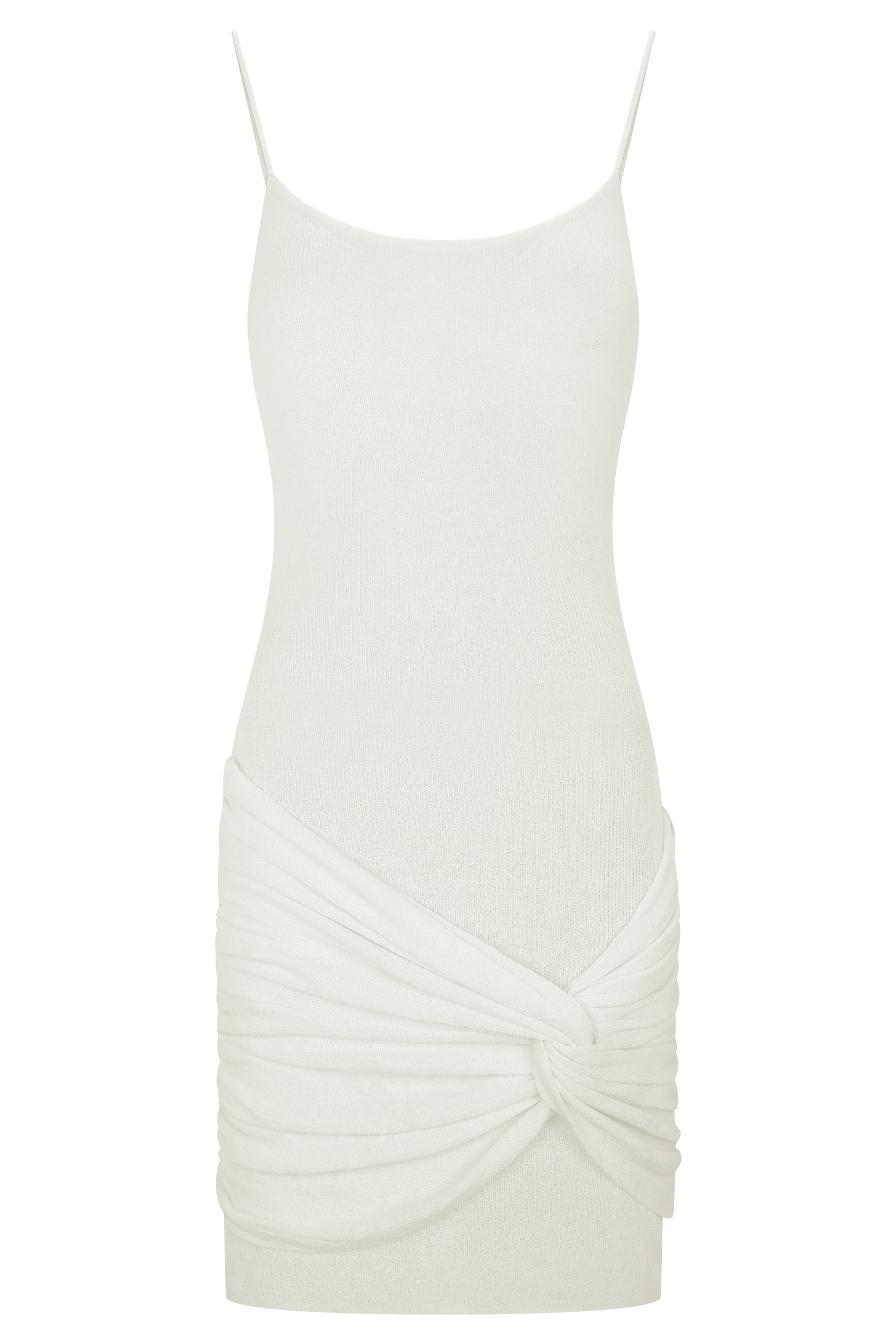 Laurie Twist Knit Mini Dress / Ivory | MESHKI | 3XL Laurie Twist Knit Mini Dress / Ivory | MESHKI | 3XL