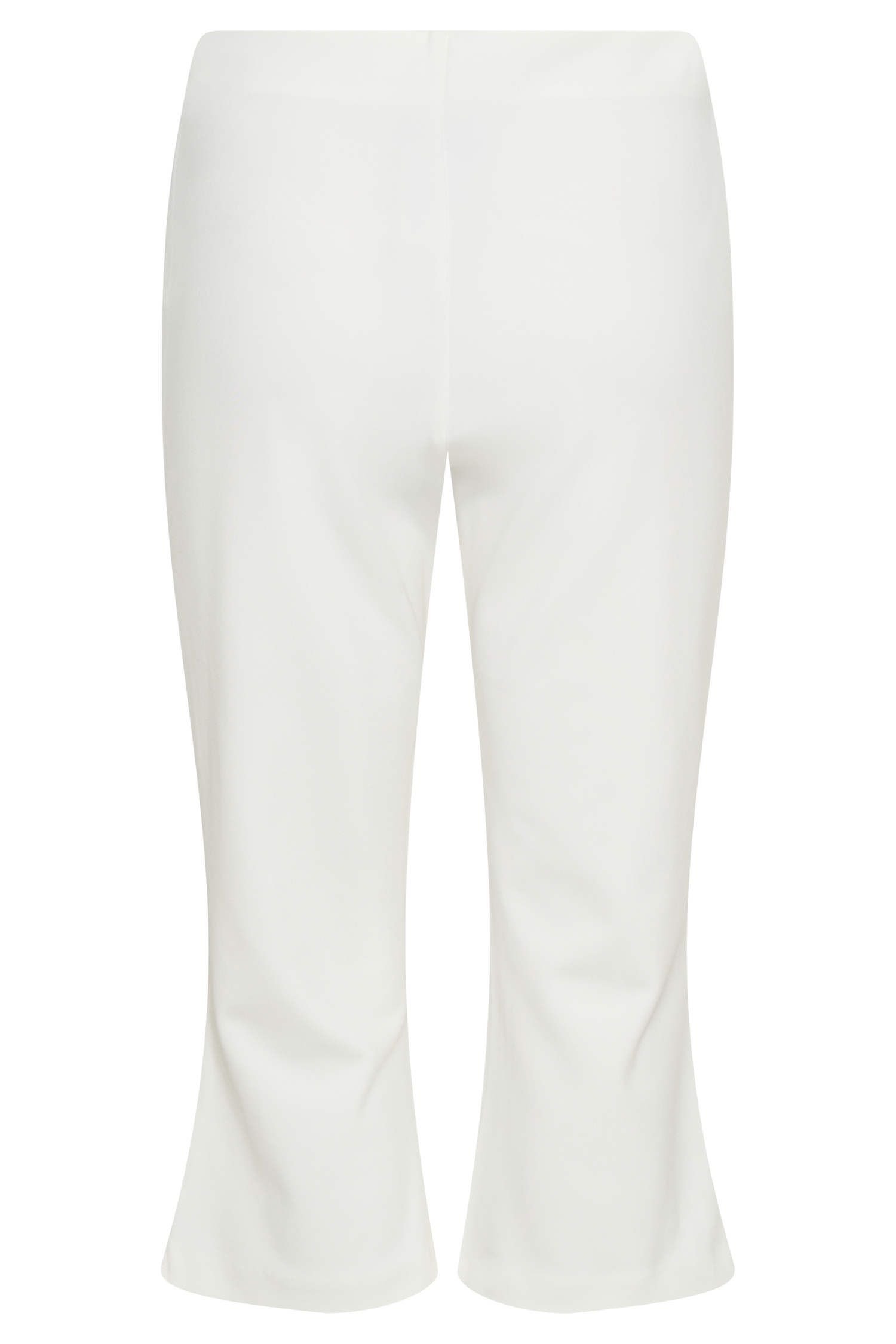 Layla Flared Crepe Capri Pants - White #6