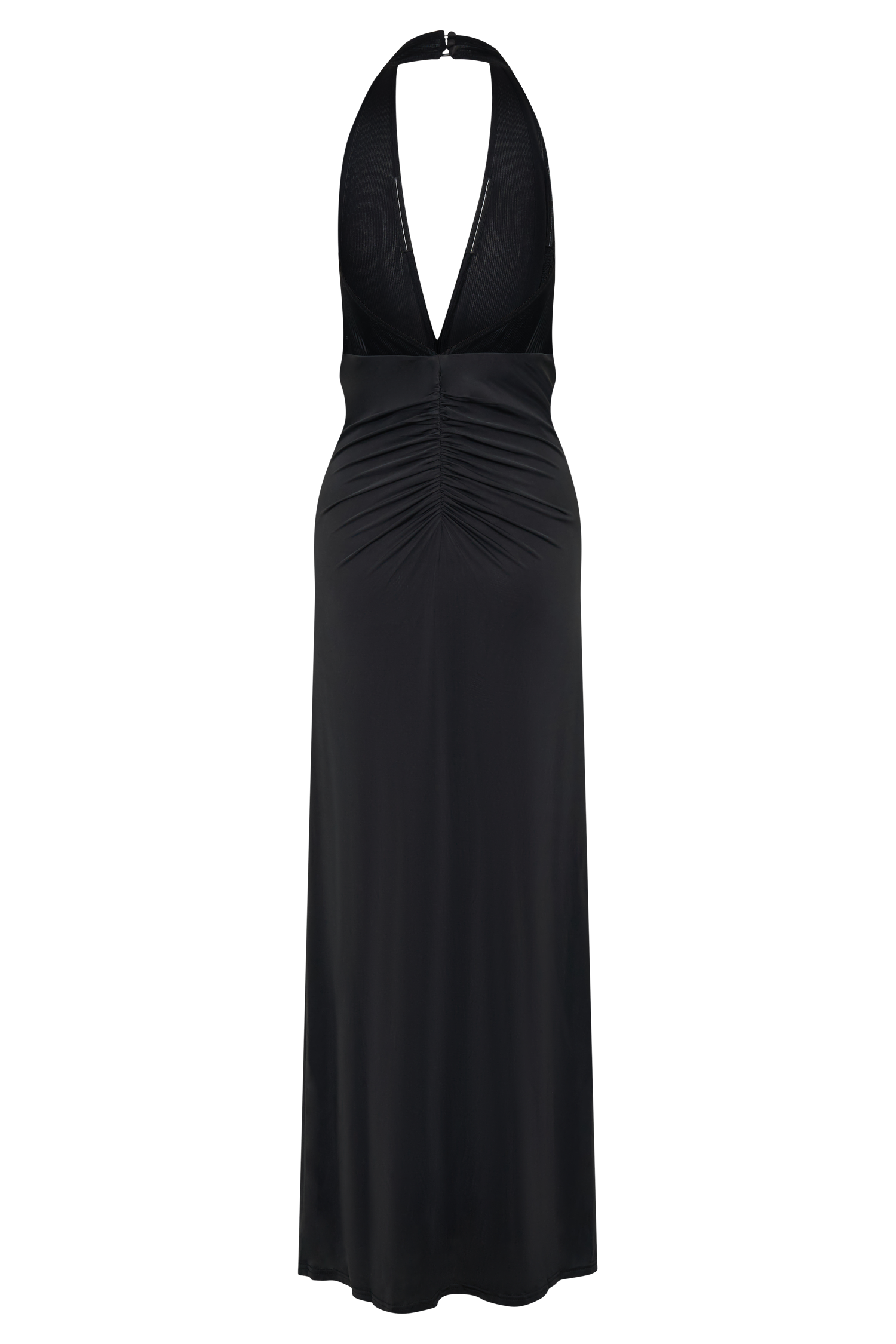 Lien Mesh Velvet Plunge Midi Dress - Black | MESHKI US Lien Mesh Velvet Plunge Midi Dress - Black | MESHKI US