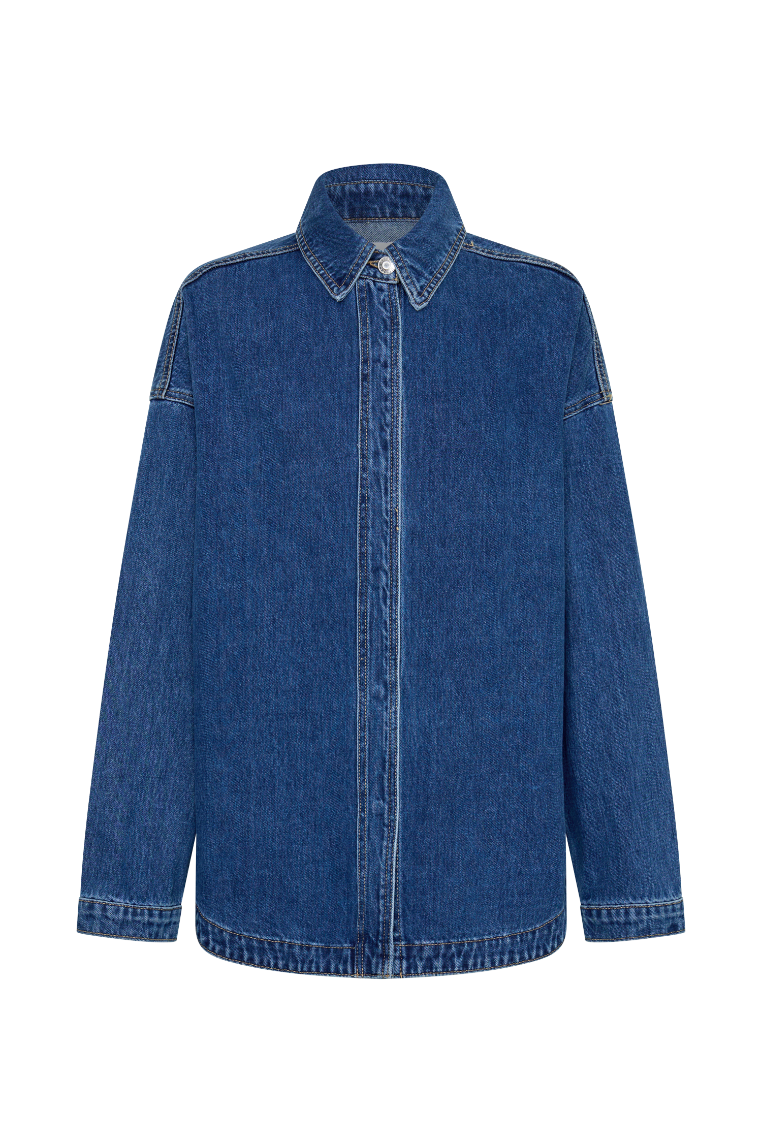 oversized denim dress shirt Only oversized denim mini shirt dress in mid blue