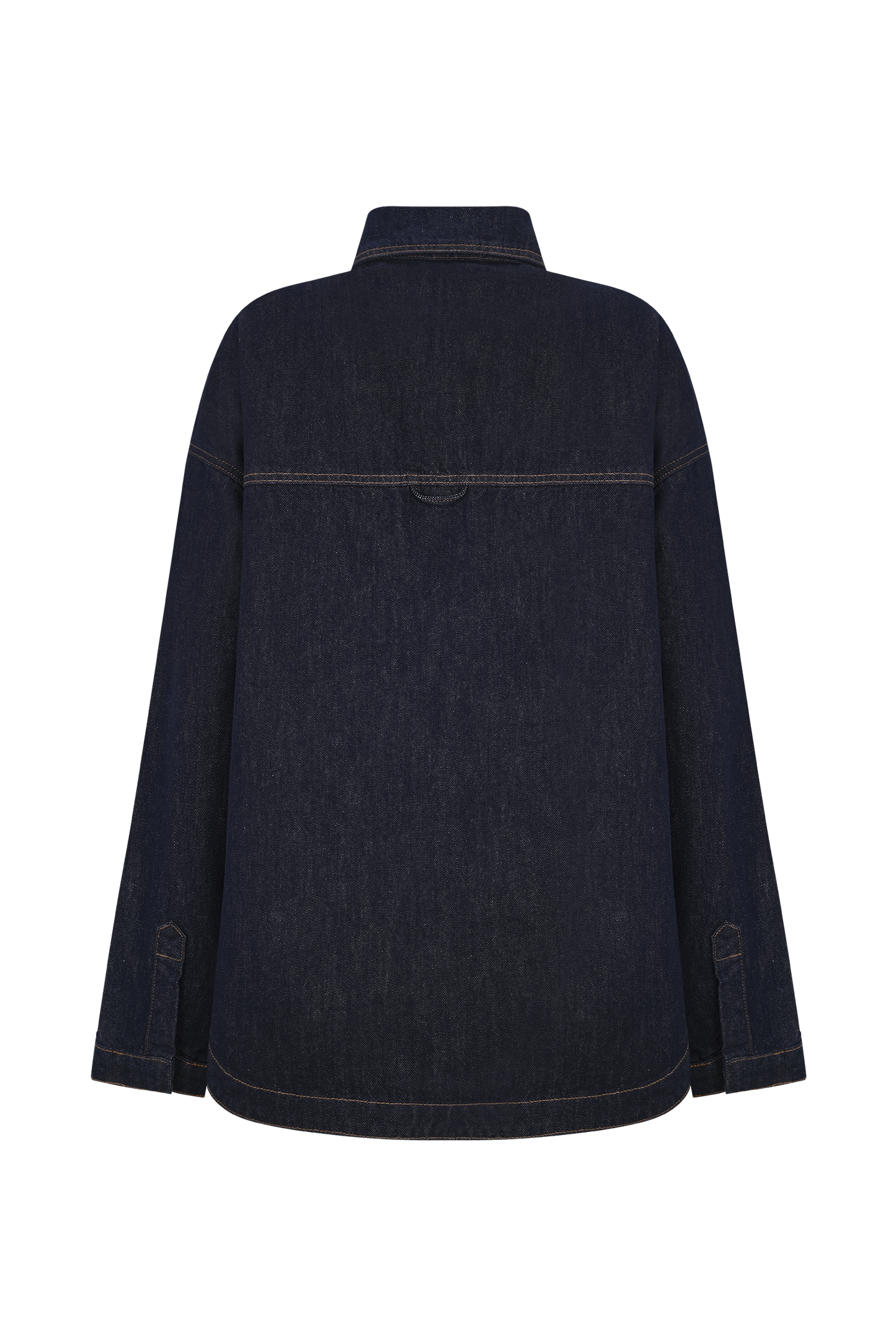 Lioda Oversized Denim Shirt - Washed Indigo Blue