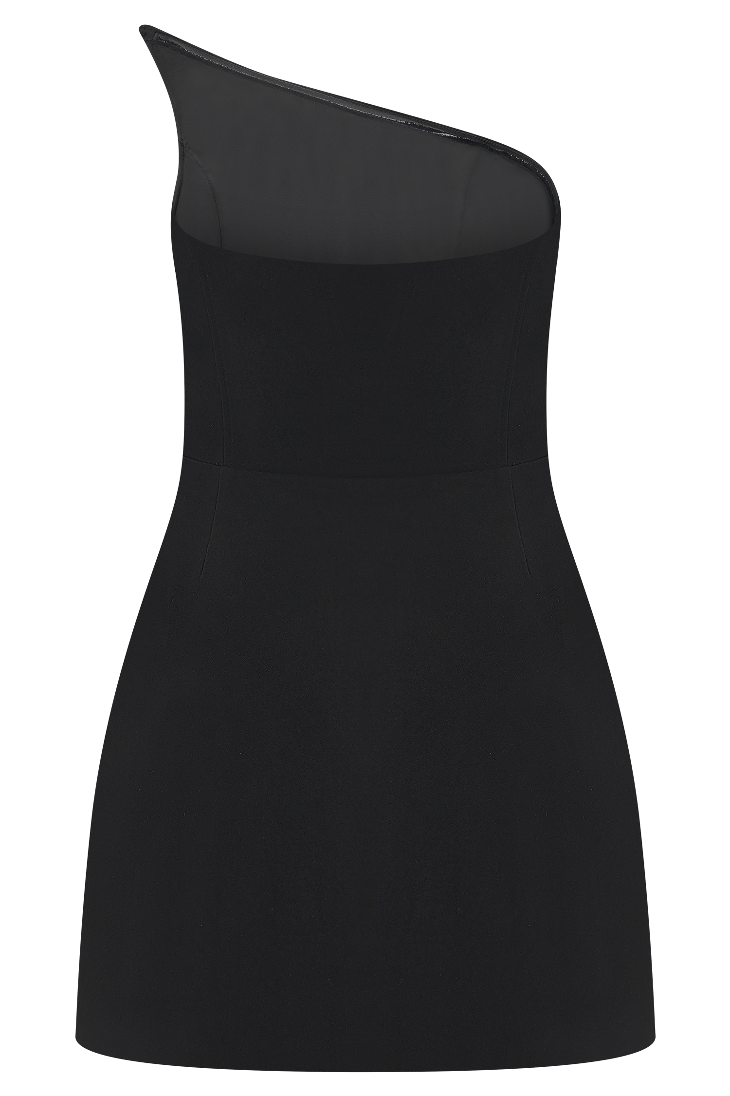 Liva Strapless Diamante Floral Trim Mini Dress - Black #10