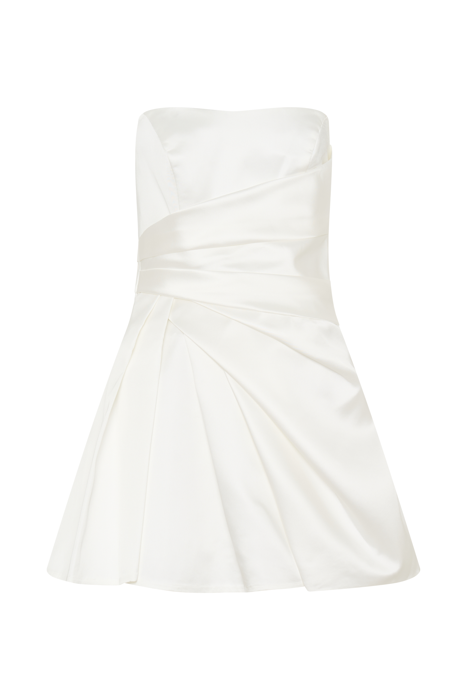Lora Strapless Satin Mini Dress