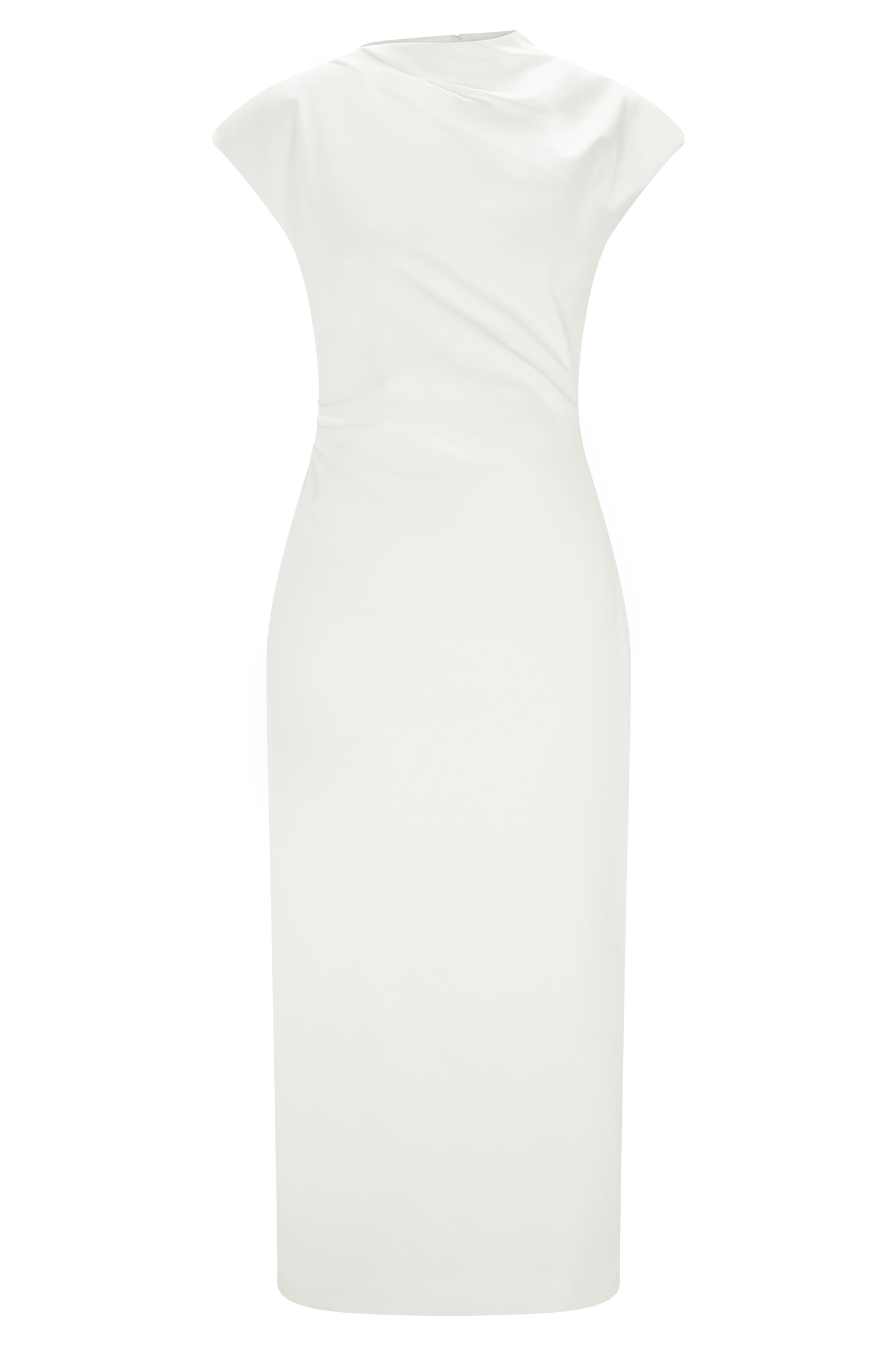 Lorena Cotton Midi Dress - White