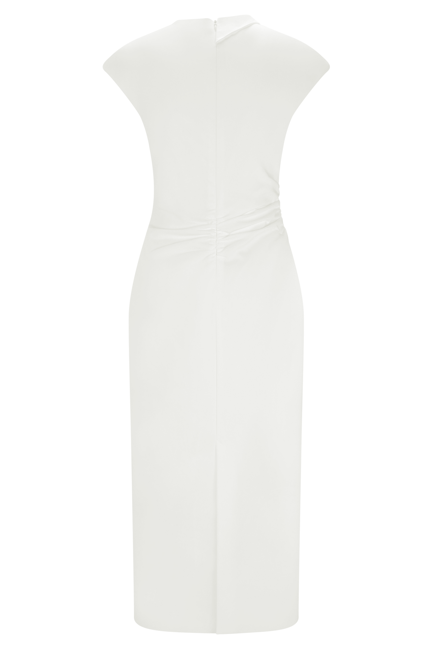 Lorena Cotton Midi Dress - White