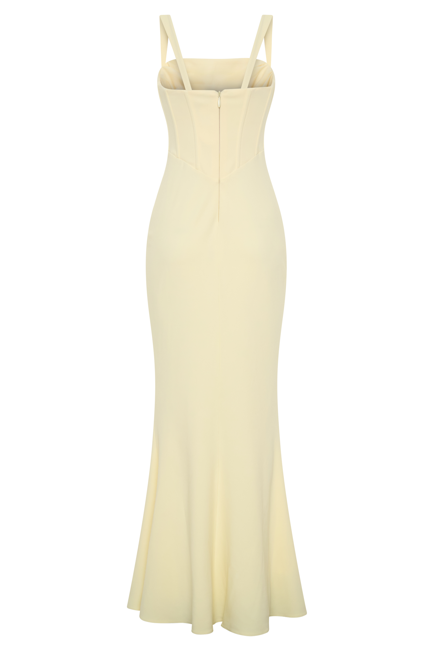 Luella Crepe Corset Maxi Dress - Lemon | MESHKI US Luella Crepe Corset Maxi Dress - Lemon | MESHKI US