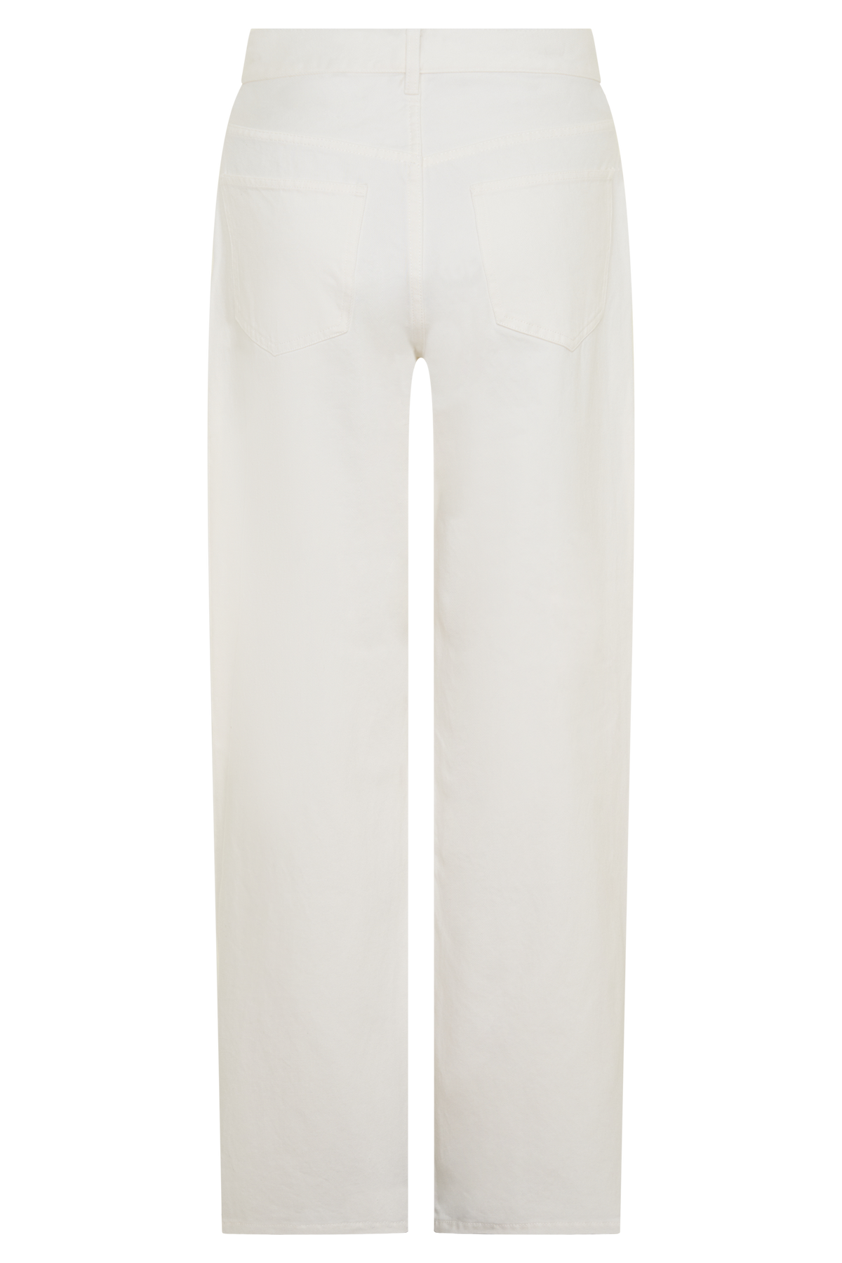 Mannon Mid Rise Denim Jeans - White/Tan
