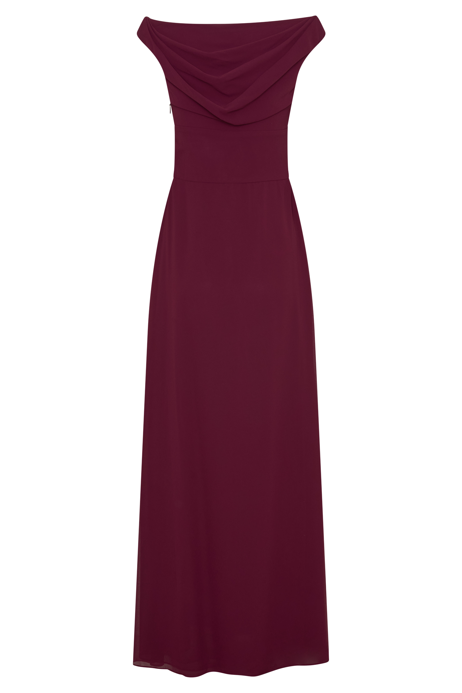 Mabel Off Shoulder Chiffon Maxi Dress - Merlot | MESHKI US Mabel Off Shoulder Chiffon Maxi Dress - Merlot | MESHKI US