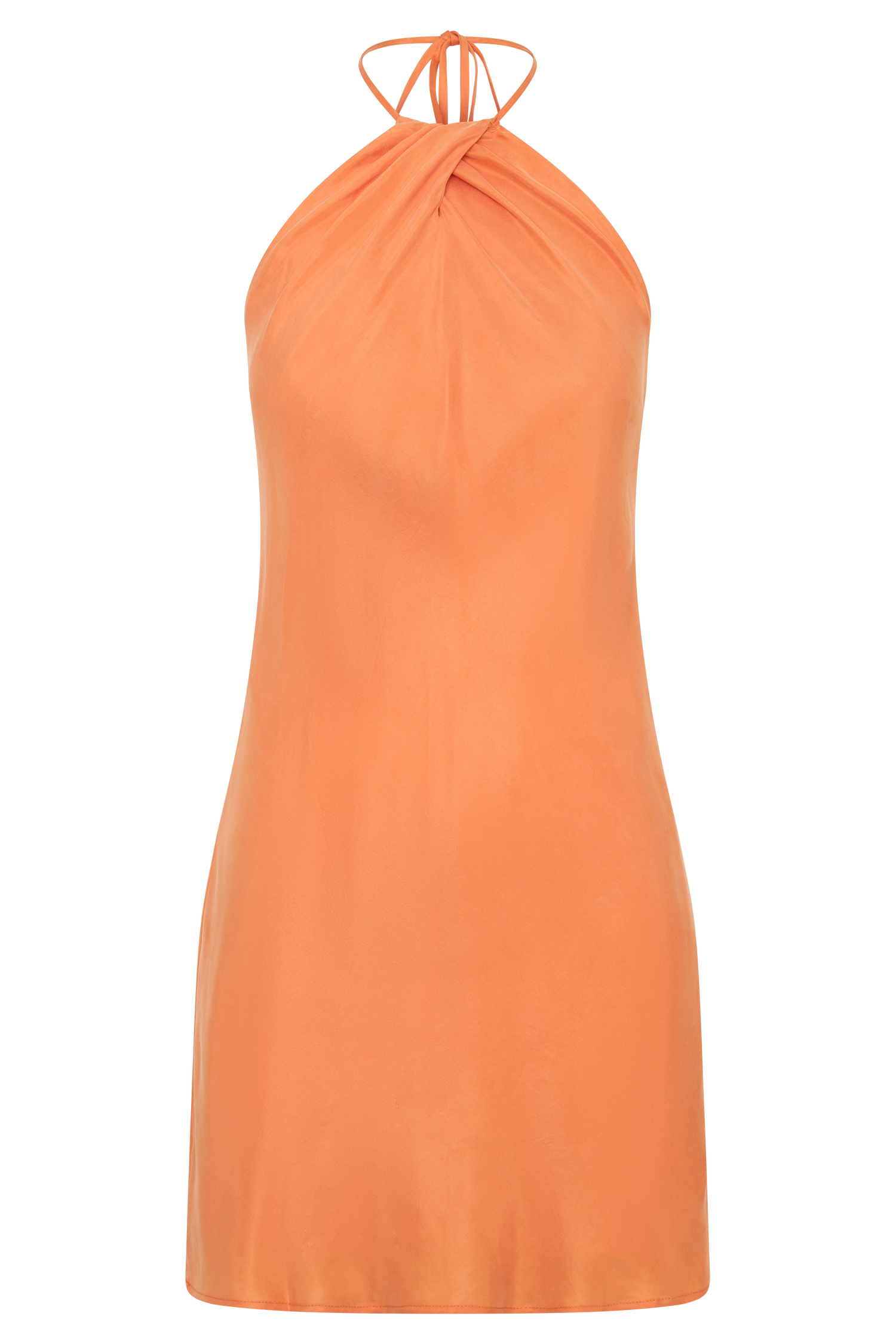 orange halter mini dress Happy Halter Mini Dress, in Orange Crochet, Size: 2XL