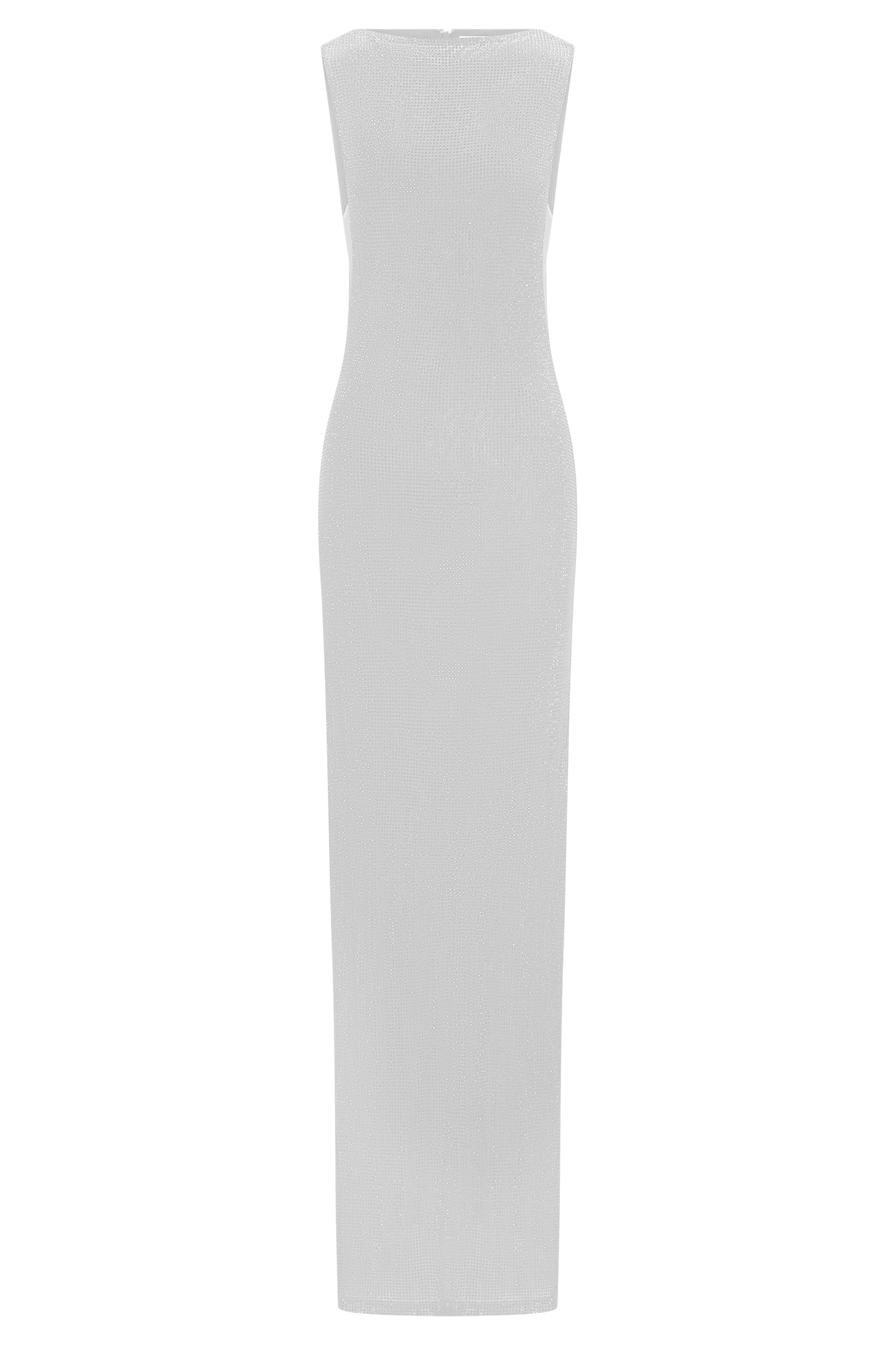 Magnolia Sleeveless Diamante Maxi Dress - Silver
