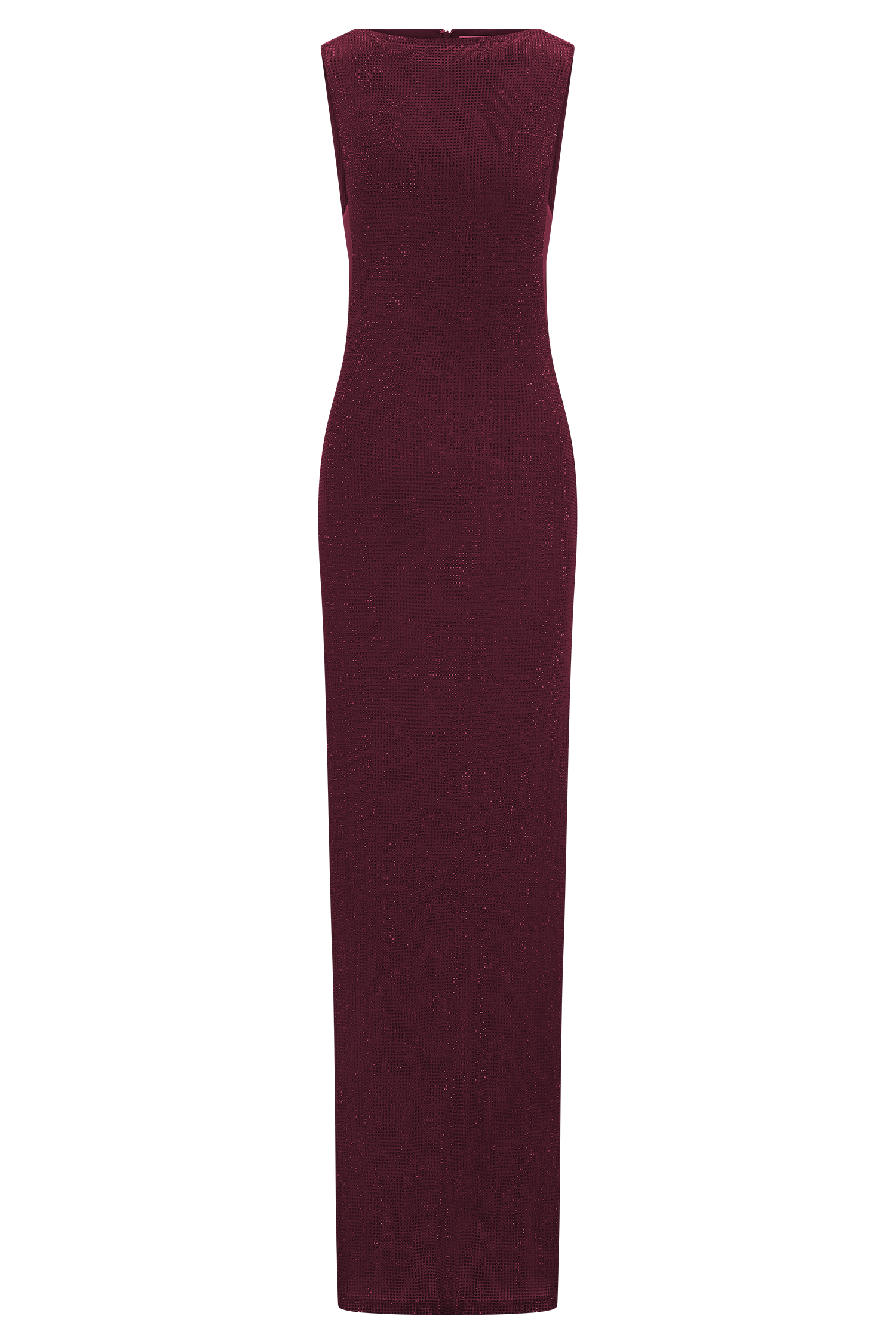 Magnolia Sleeveless Diamante Maxi Dress - Wine #6