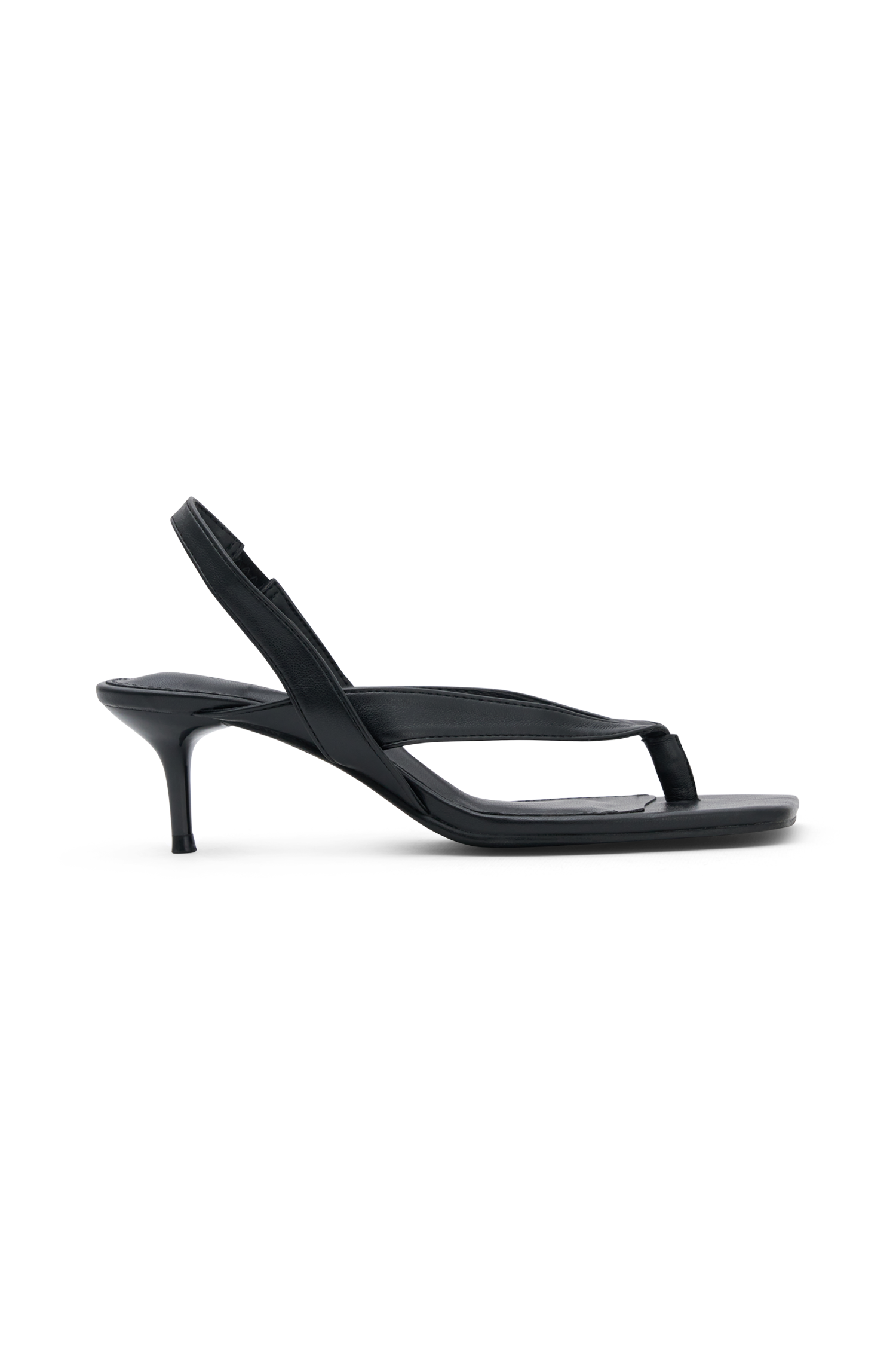 Mai Sling Back Thong Heel - Black #6