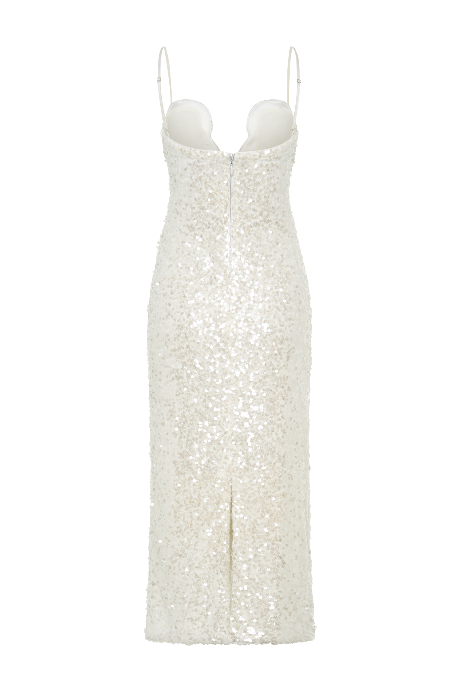 Makari Sequin Maxi Dress - White | MESHKI US Makari Sequin Maxi Dress - White | MESHKI US