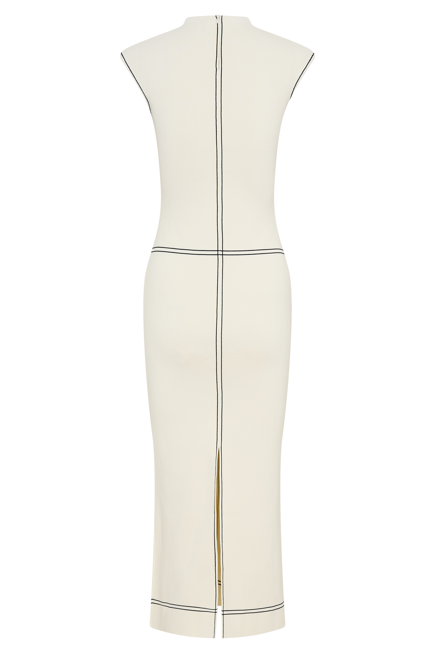 Malone Bandage Knit Midi Dress - Ivory | MESHKI US