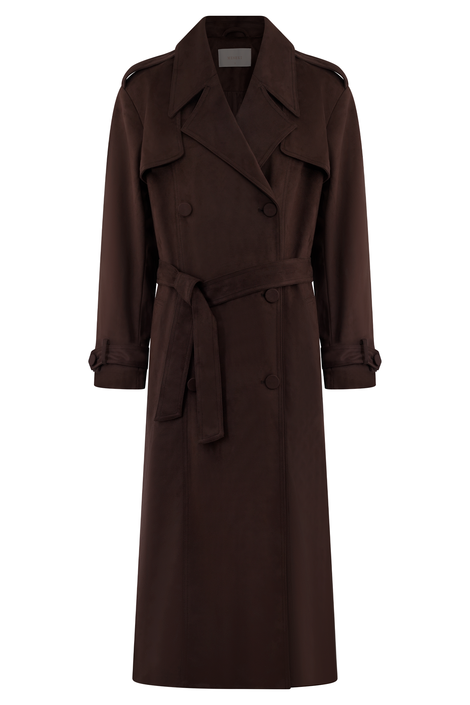 Marc Faux Suede Coat - Cocoa Chocolate #12