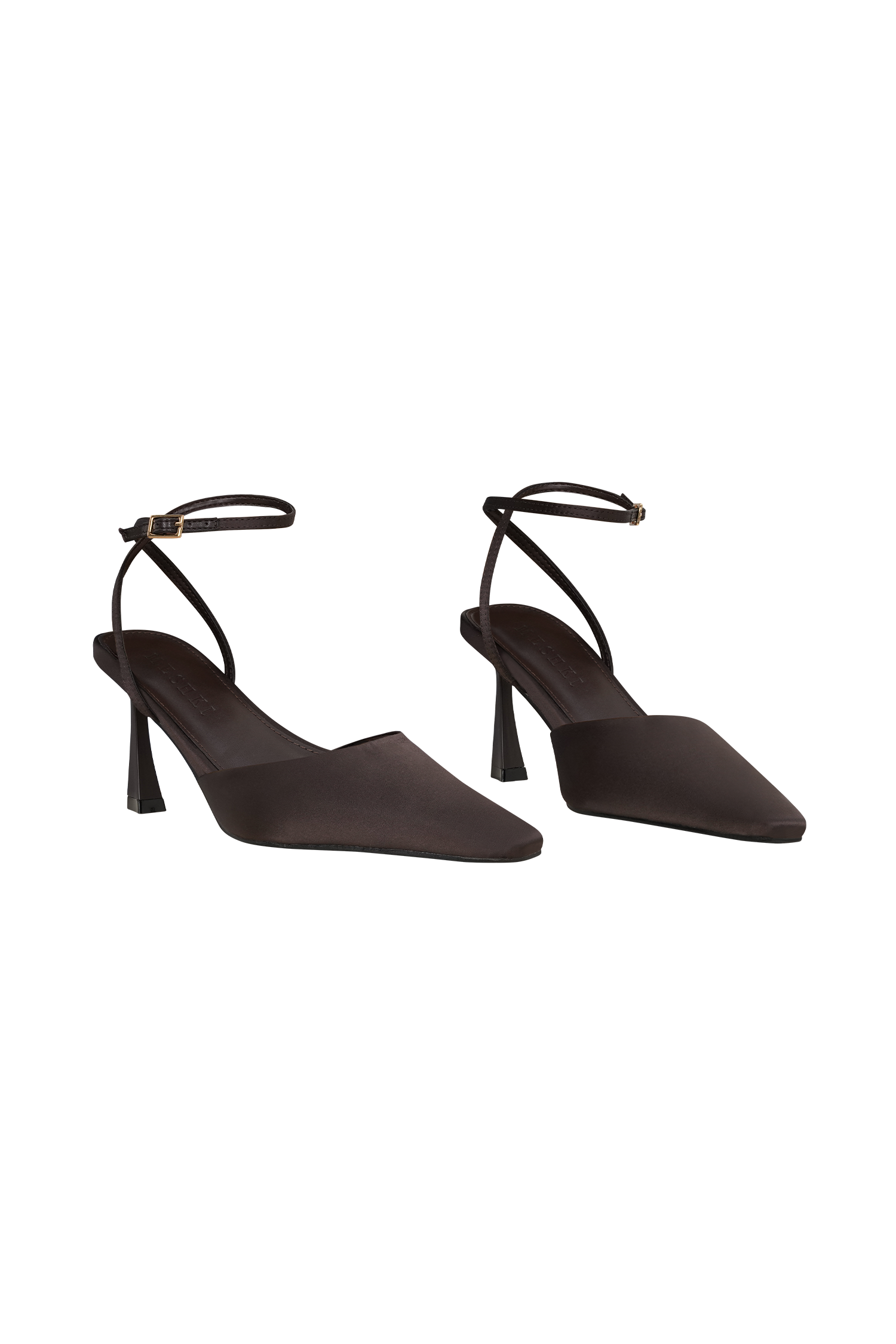 Marley Satin Pointed Heel - Chocolate #3
