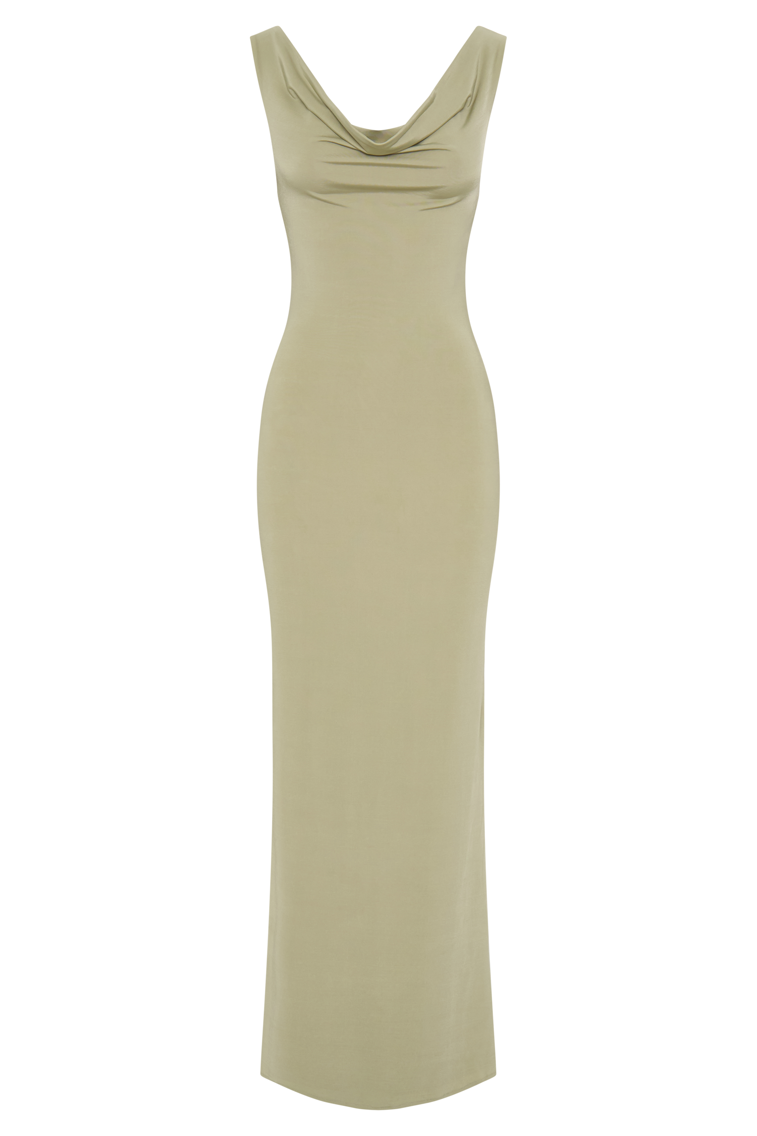 Marta Slinky Cowl Maxi Dress - Sage #11