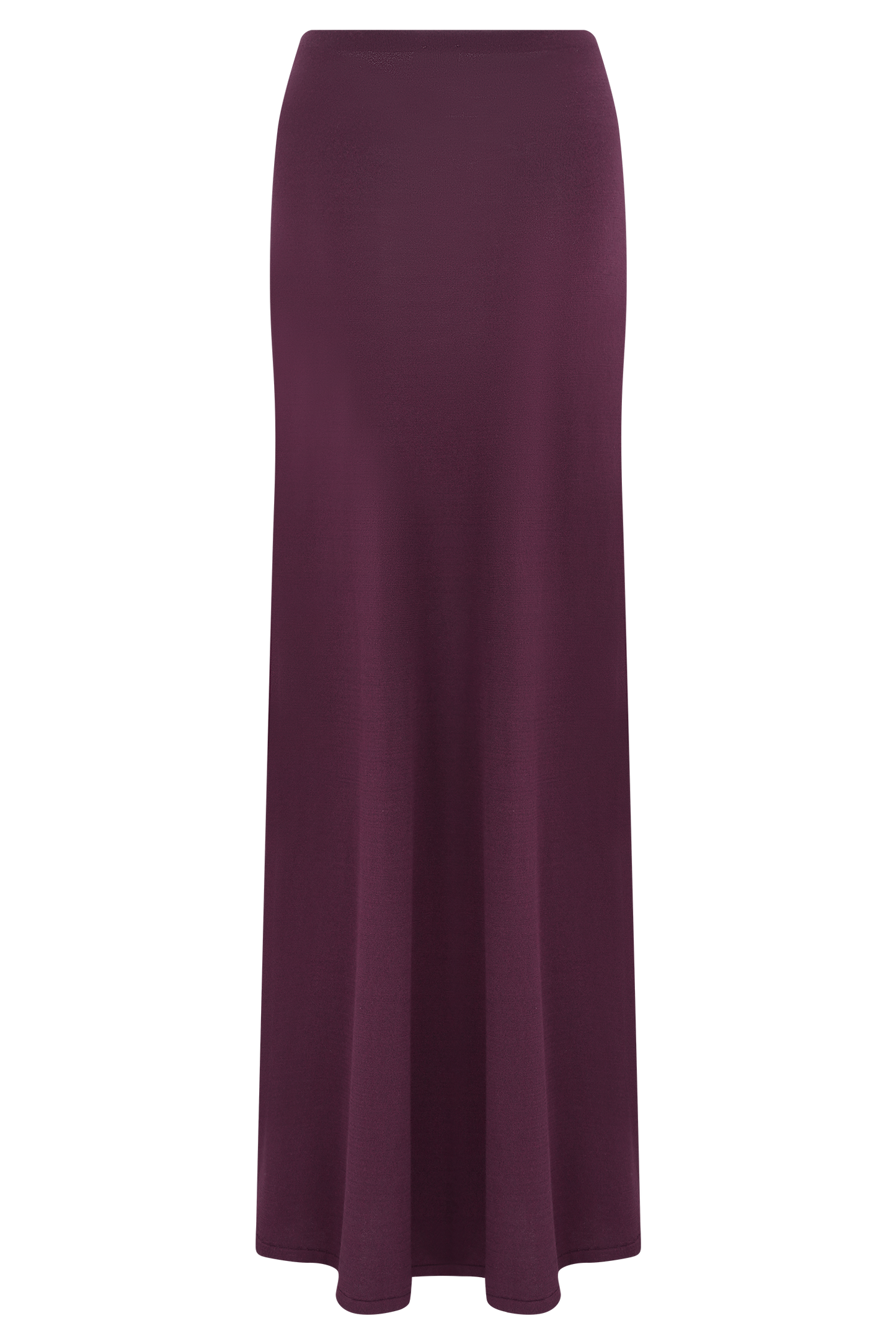 Martiena Knit Maxi Skirt - Plum