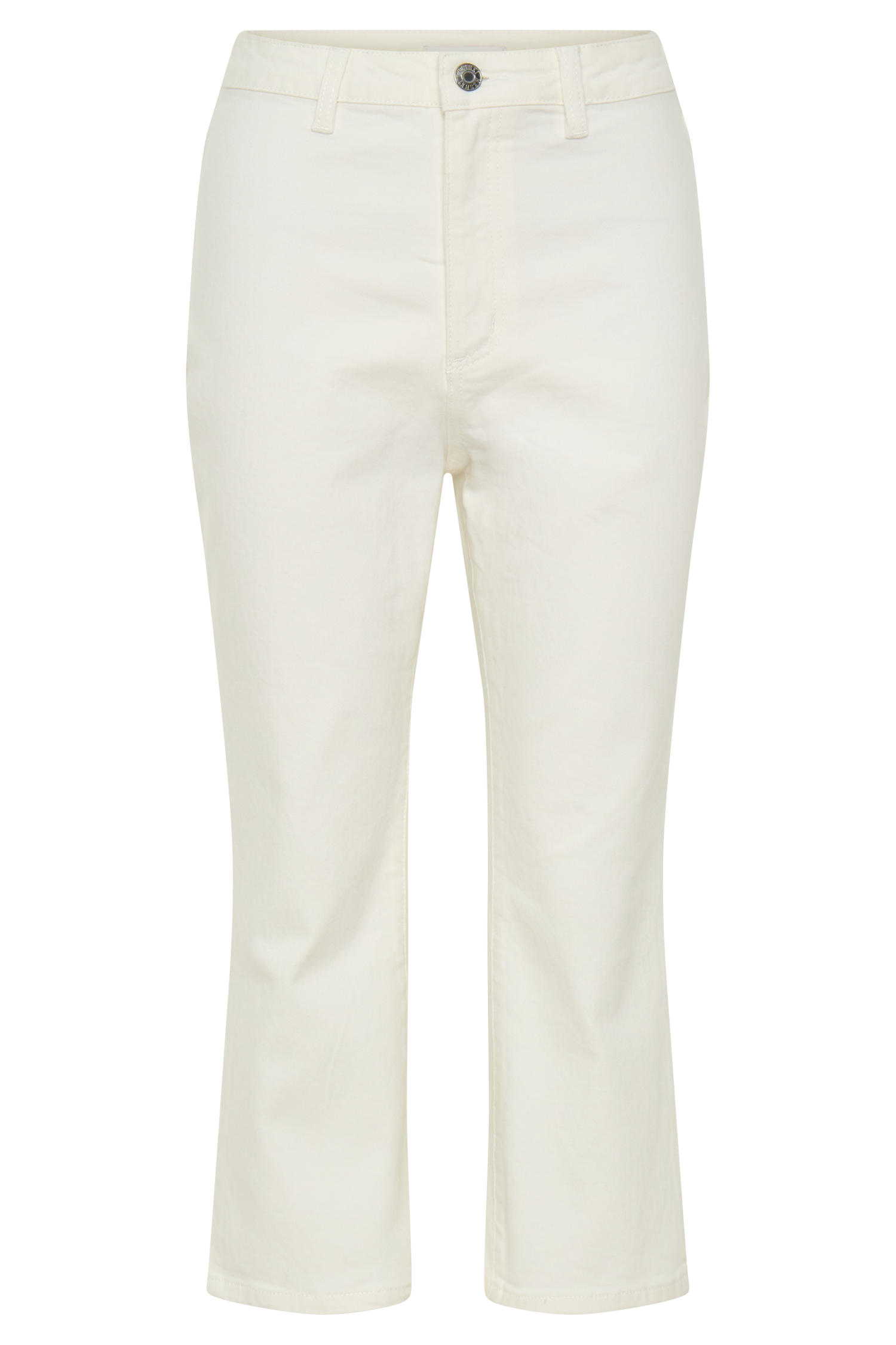 Mary Denim Capris / White | MESHKI