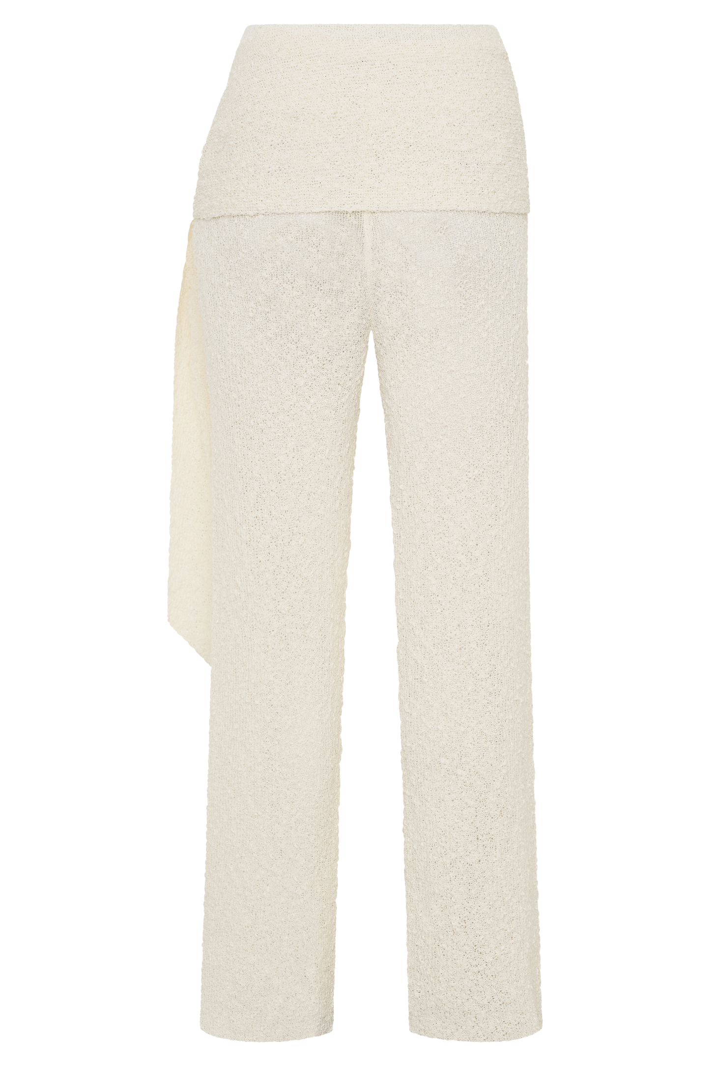 Mattais Boucle Knit Pants - Ivory