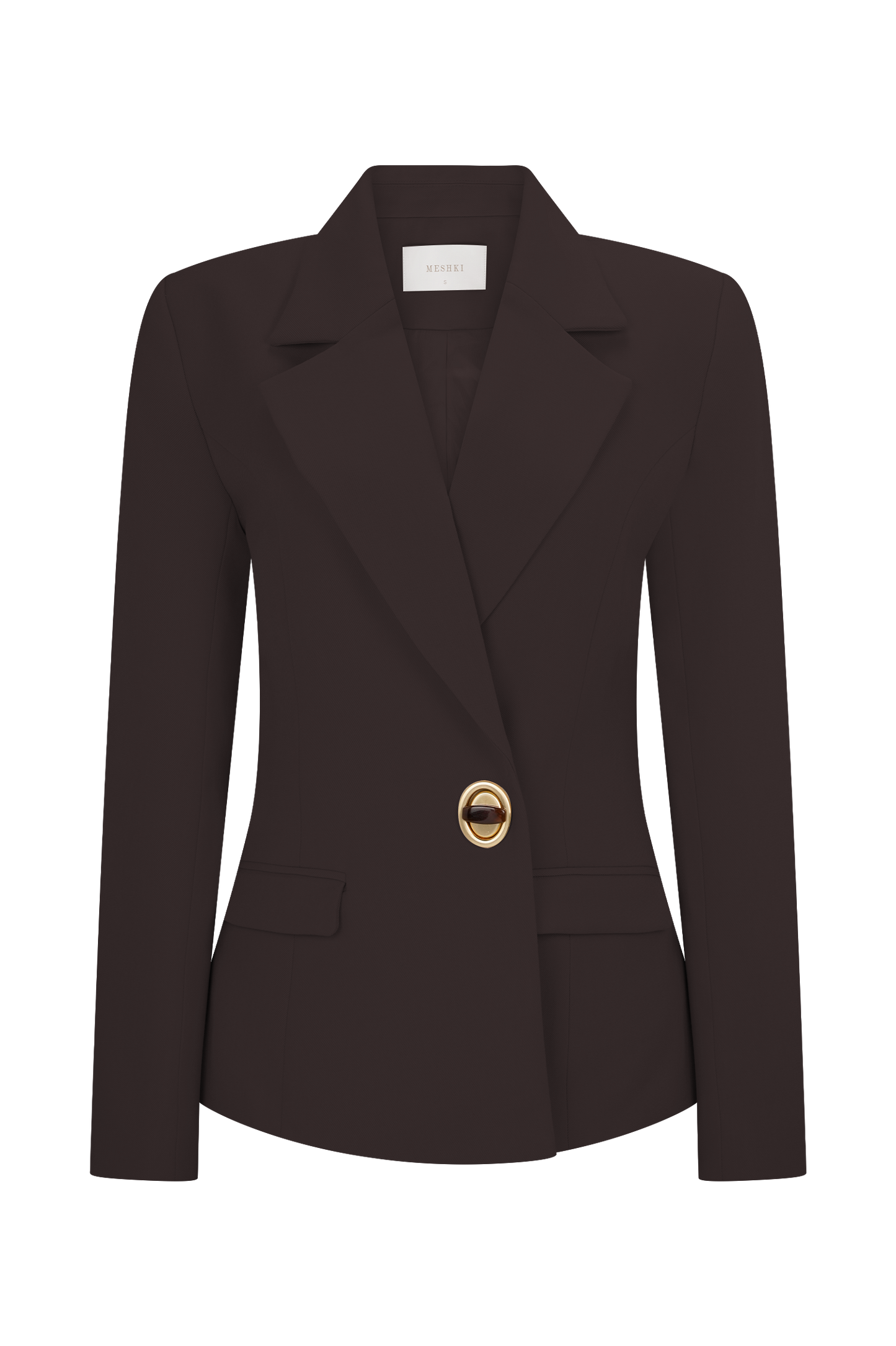 Max Cinched Waist Blazer - Chocolate