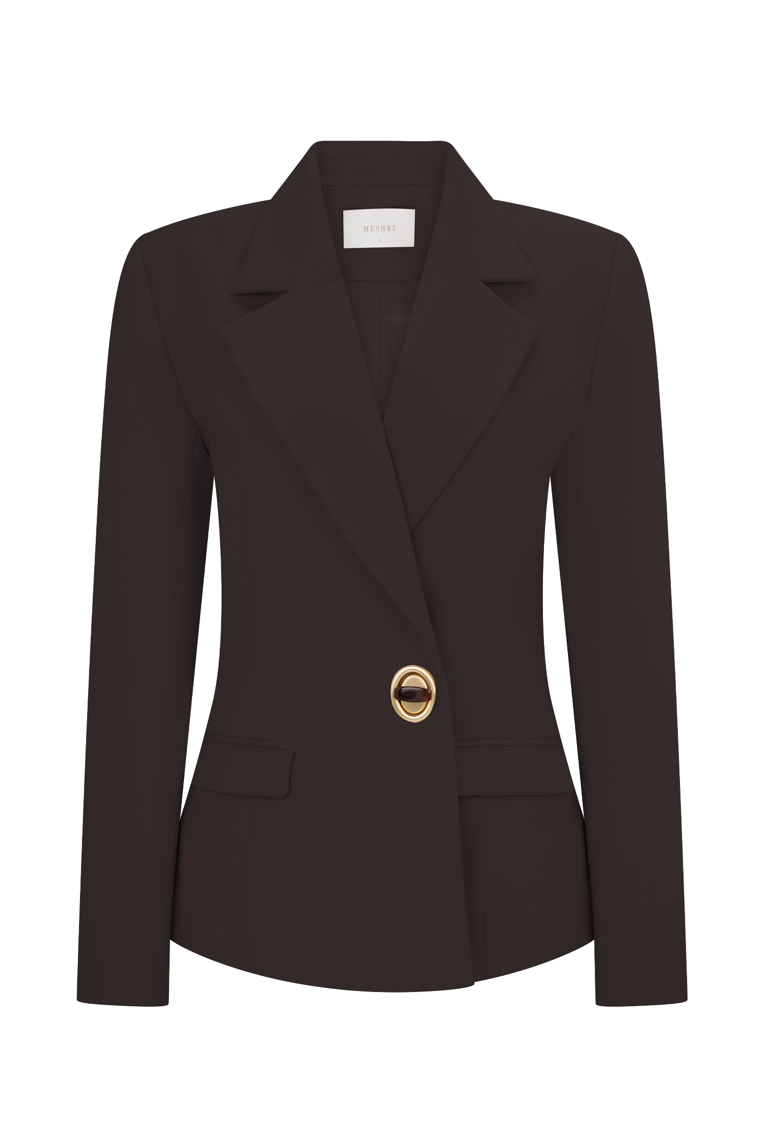 Max Cinched Waist Blazer - Chocolate #10
