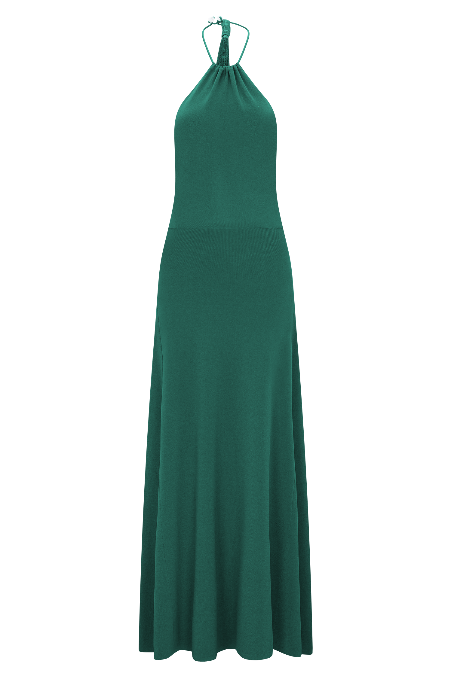 Meg Halter Tassel Maxi Dress - Emerald | MESHKI US Meg Halter Tassel Maxi Dress - Emerald | MESHKI US