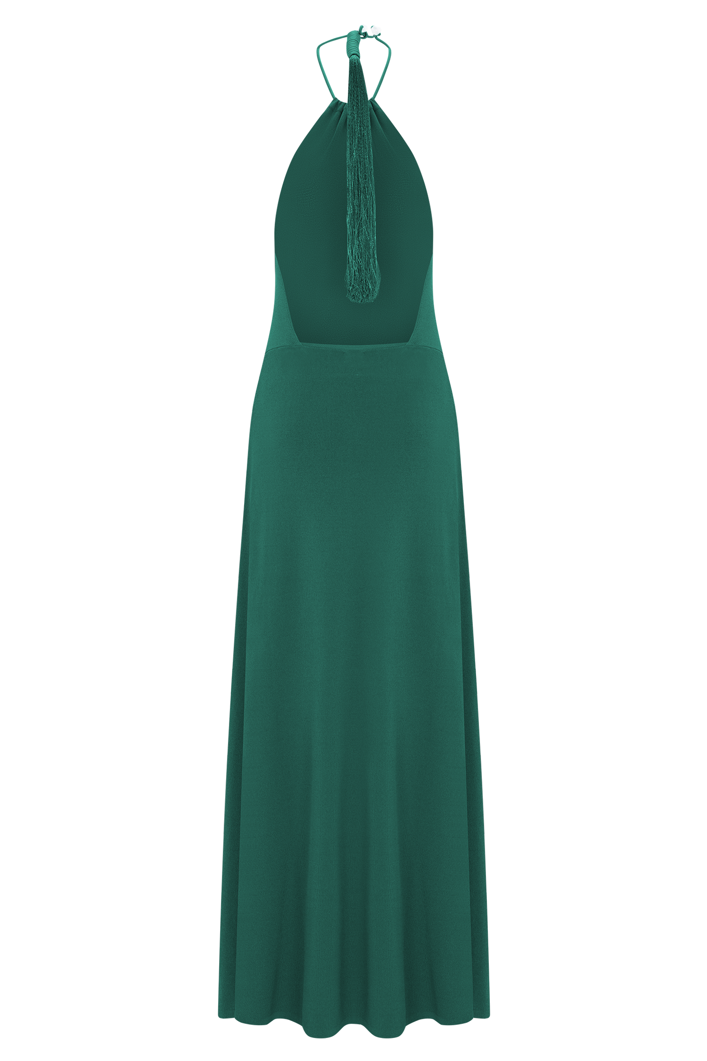 Meg Halter Tassel Maxi Dress - Emerald