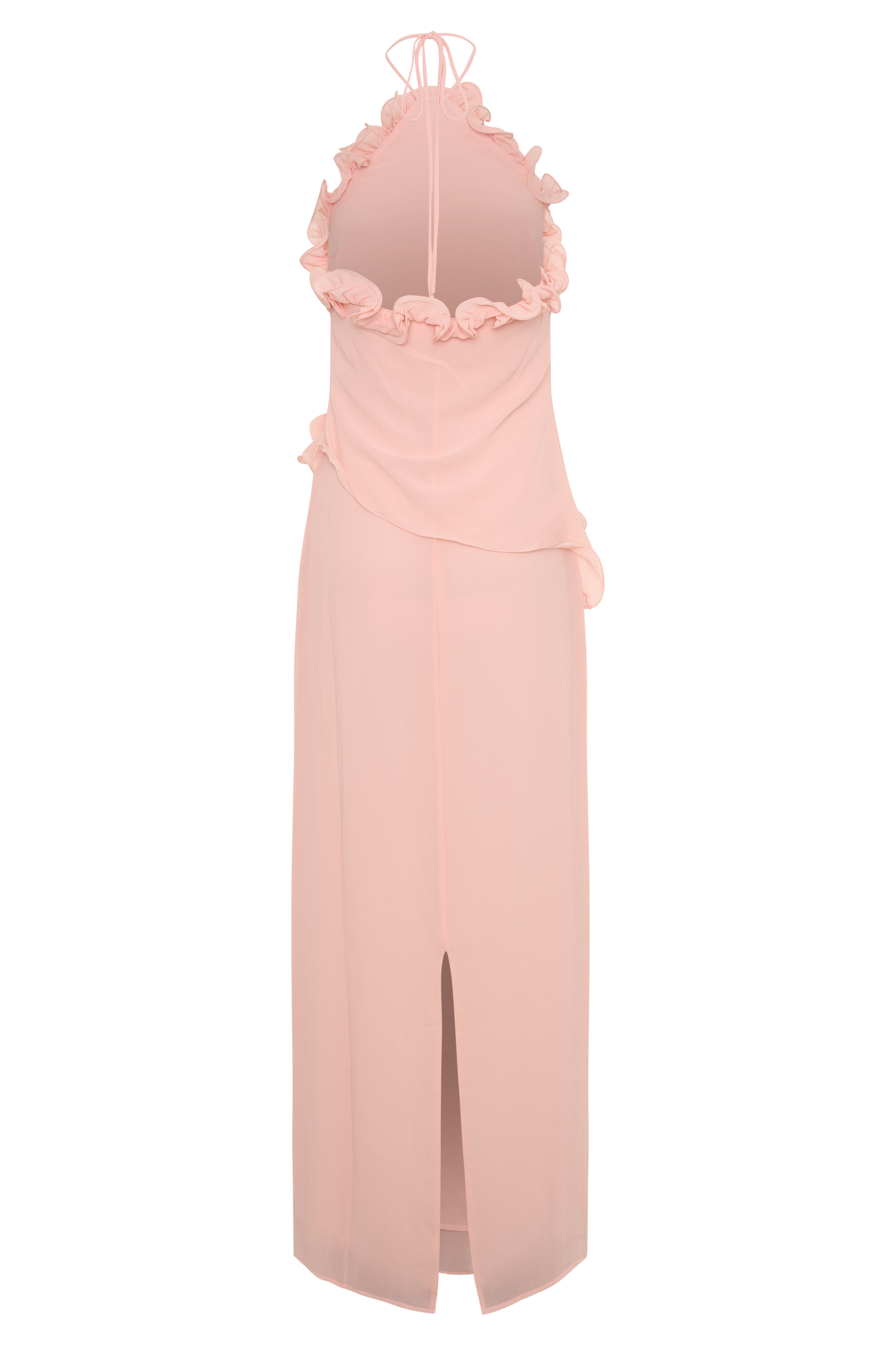 Melissa Chiffon Flower Maxi Dress - Baby Pink Melissa Chiffon Flower Maxi Dress - Baby Pink
