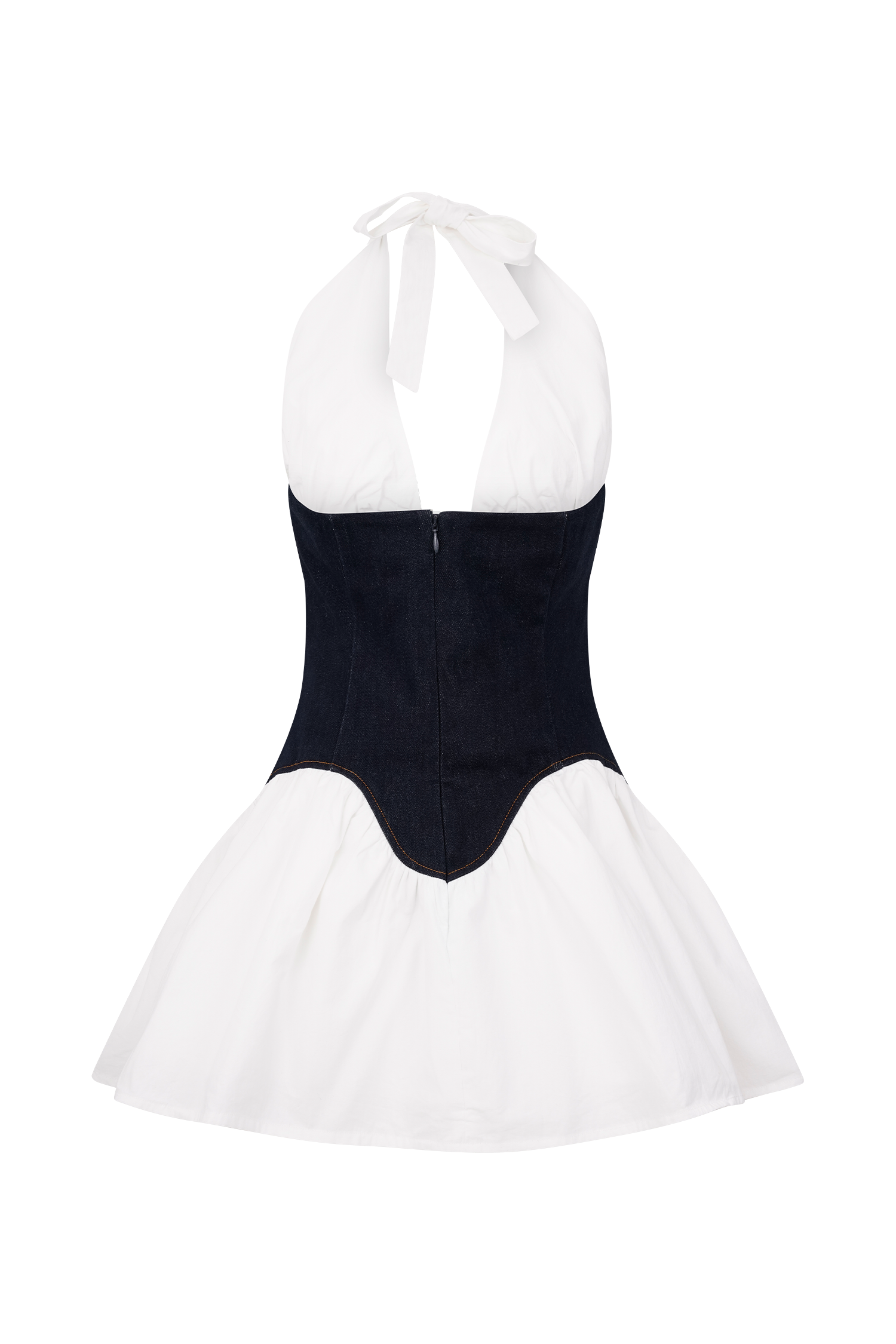 Merlyn Denim Cotton Mini Dress / Indigo Blue | Meshki | M Merlyn Denim Cotton Mini Dress / Indigo Blue | Meshki | M