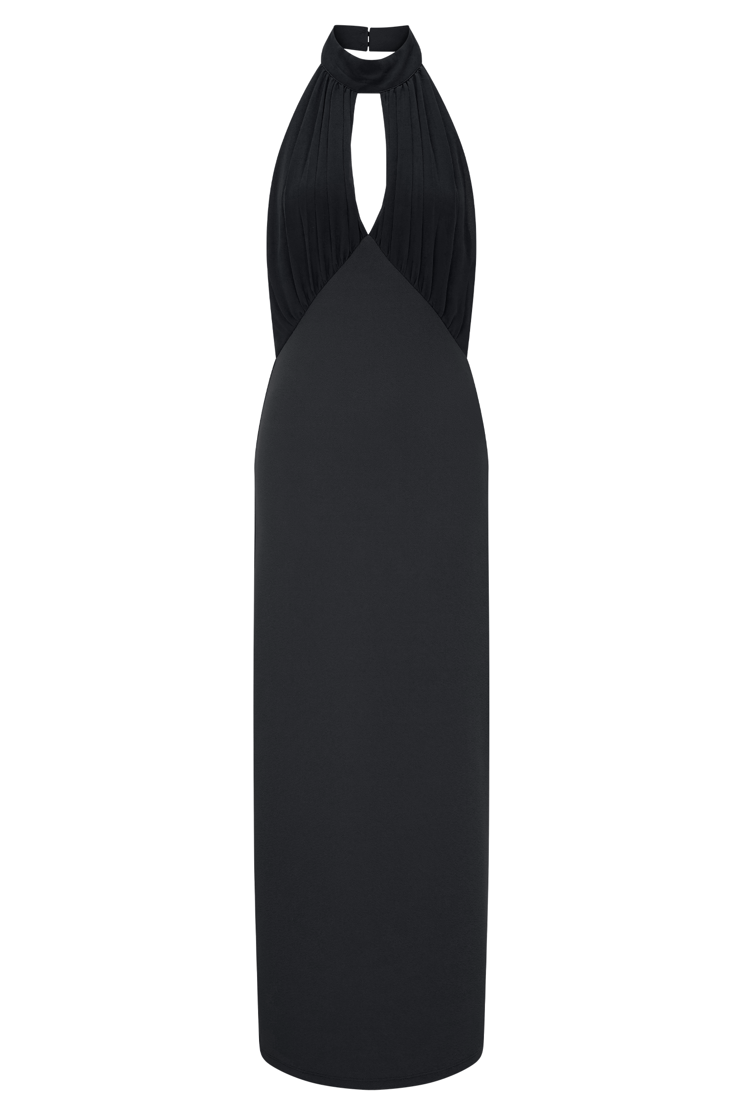 meshki black midi dress Mierah Halter Midi Dress - Black