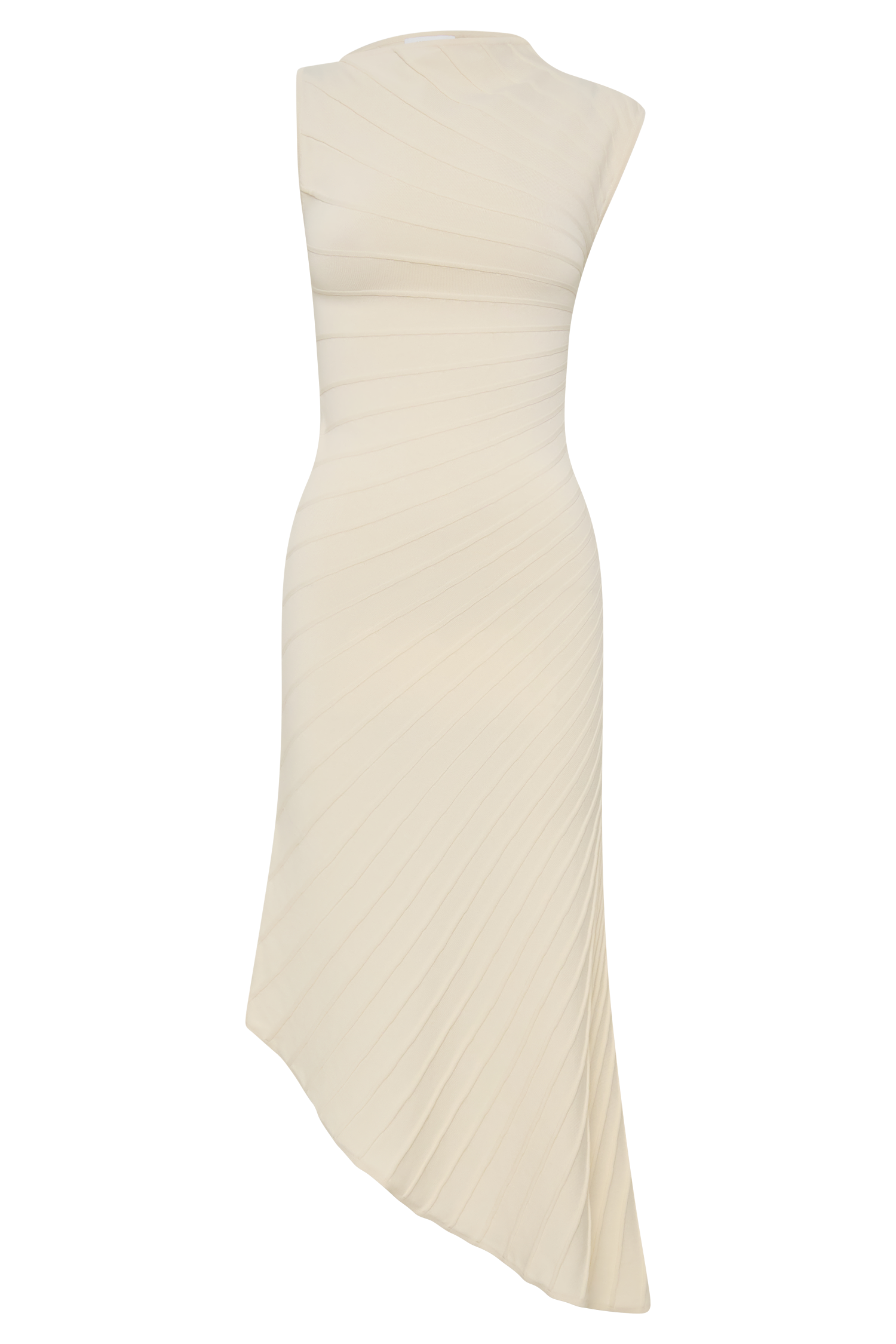 Milasandra Pleated Knit Dress - Ivory #8